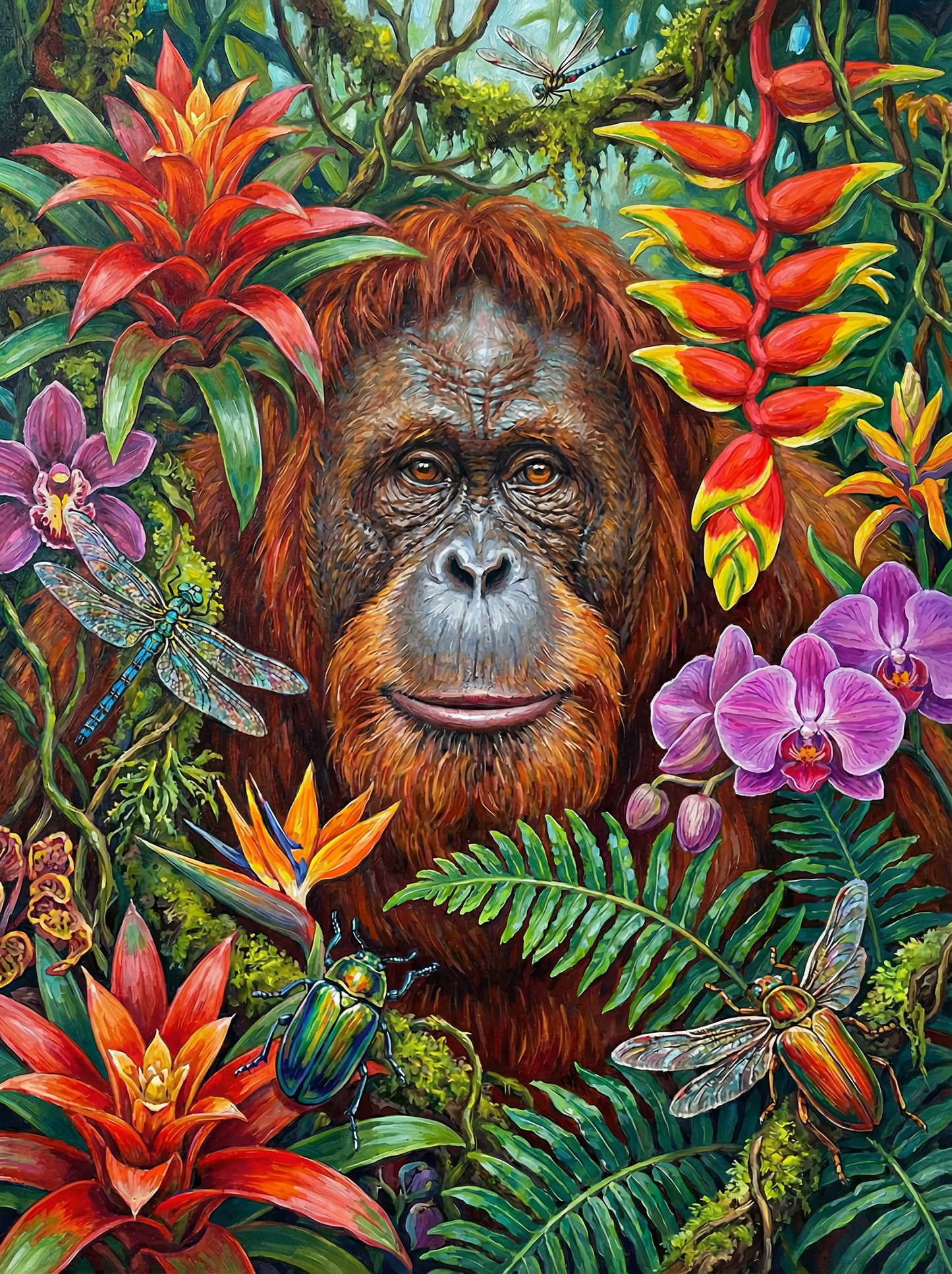 Guardian of the Canopy (100 Color Diamond Painting)