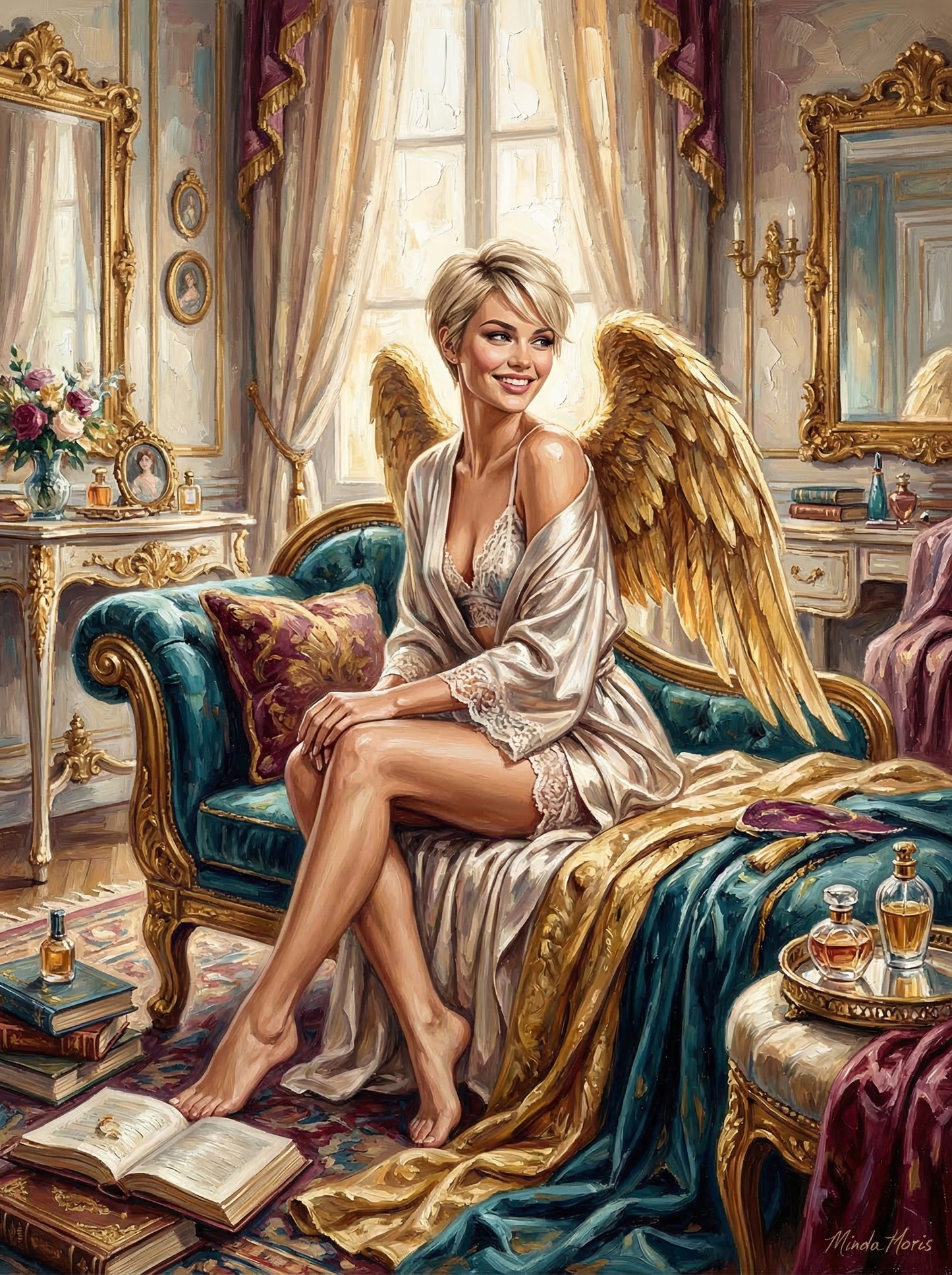 Glamorous Pixie In Palace (100 Color Diamond Painting)