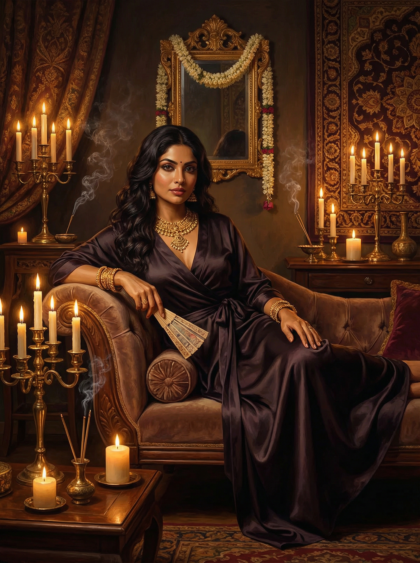 Golden Incense Boudoir (Diamond Painting)