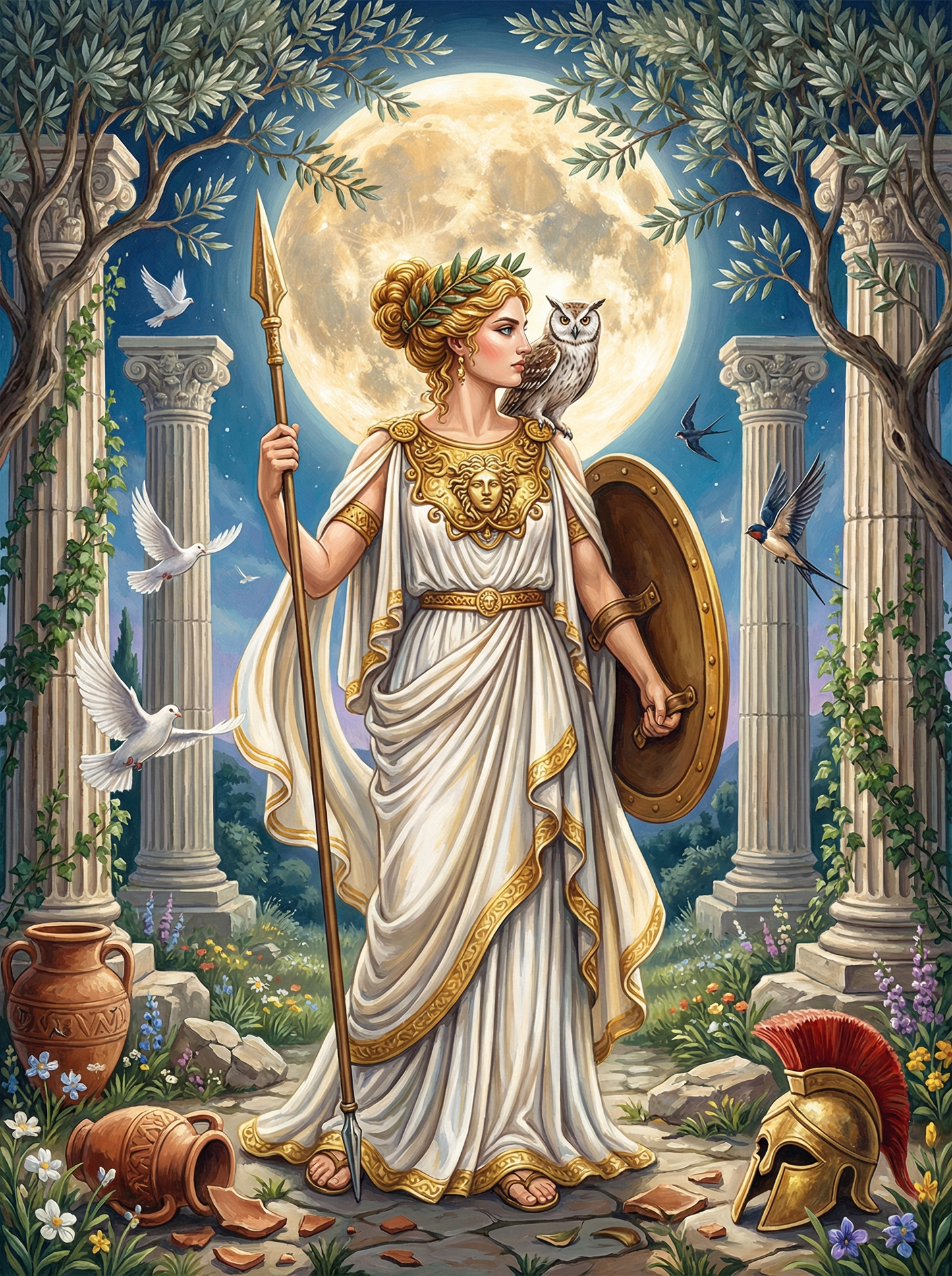 Greek Goddess Moonlight (Diamond Painting) Diamond Painting kit