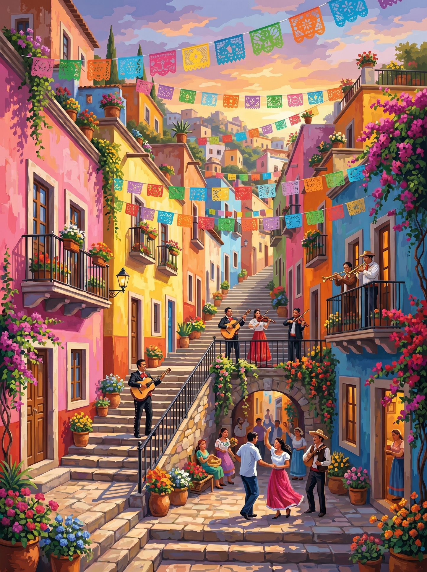 Guanajuato Callejon (150 Color Diamond Painting)