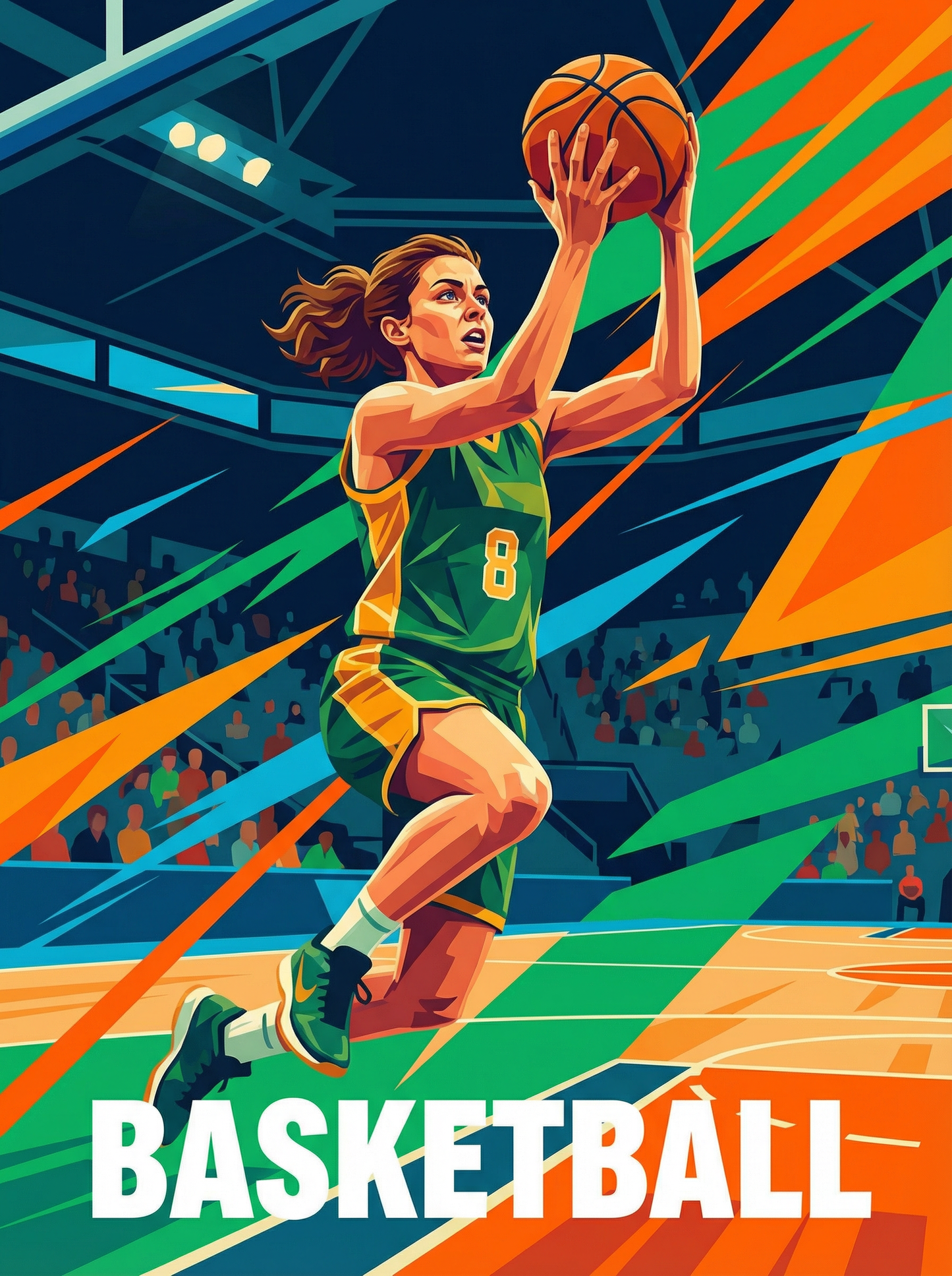 Basketball Fast Break (Diamond Painting) Diamond Painting kit