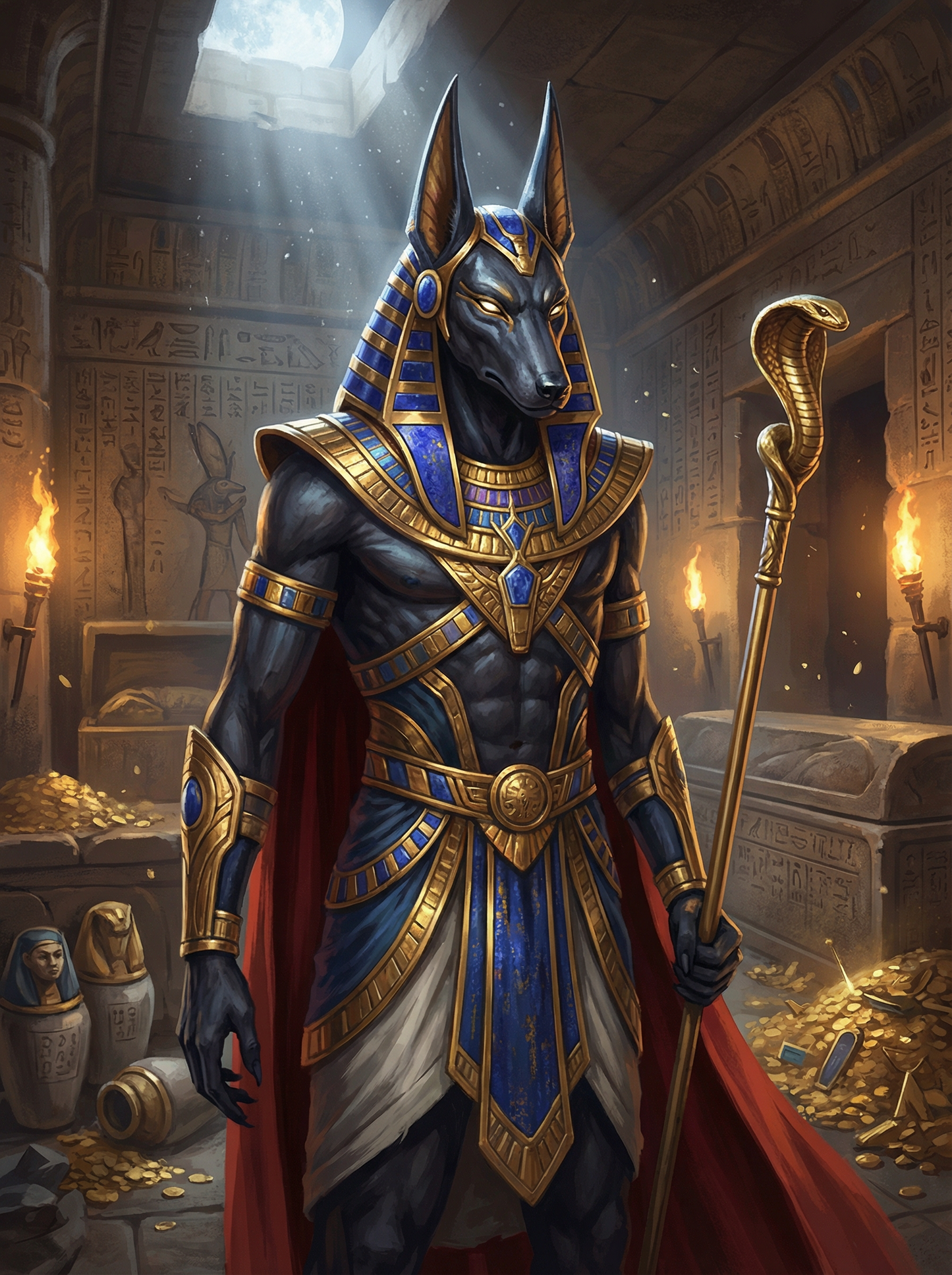 Anubis Guardian of Egypt (Diamond Painting) Diamond Painting kit