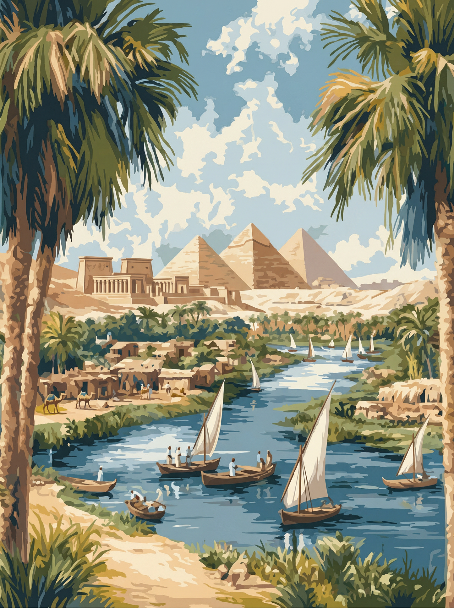 Egypt Nile Serenity (Diamond Painting) Diamond Painting kit