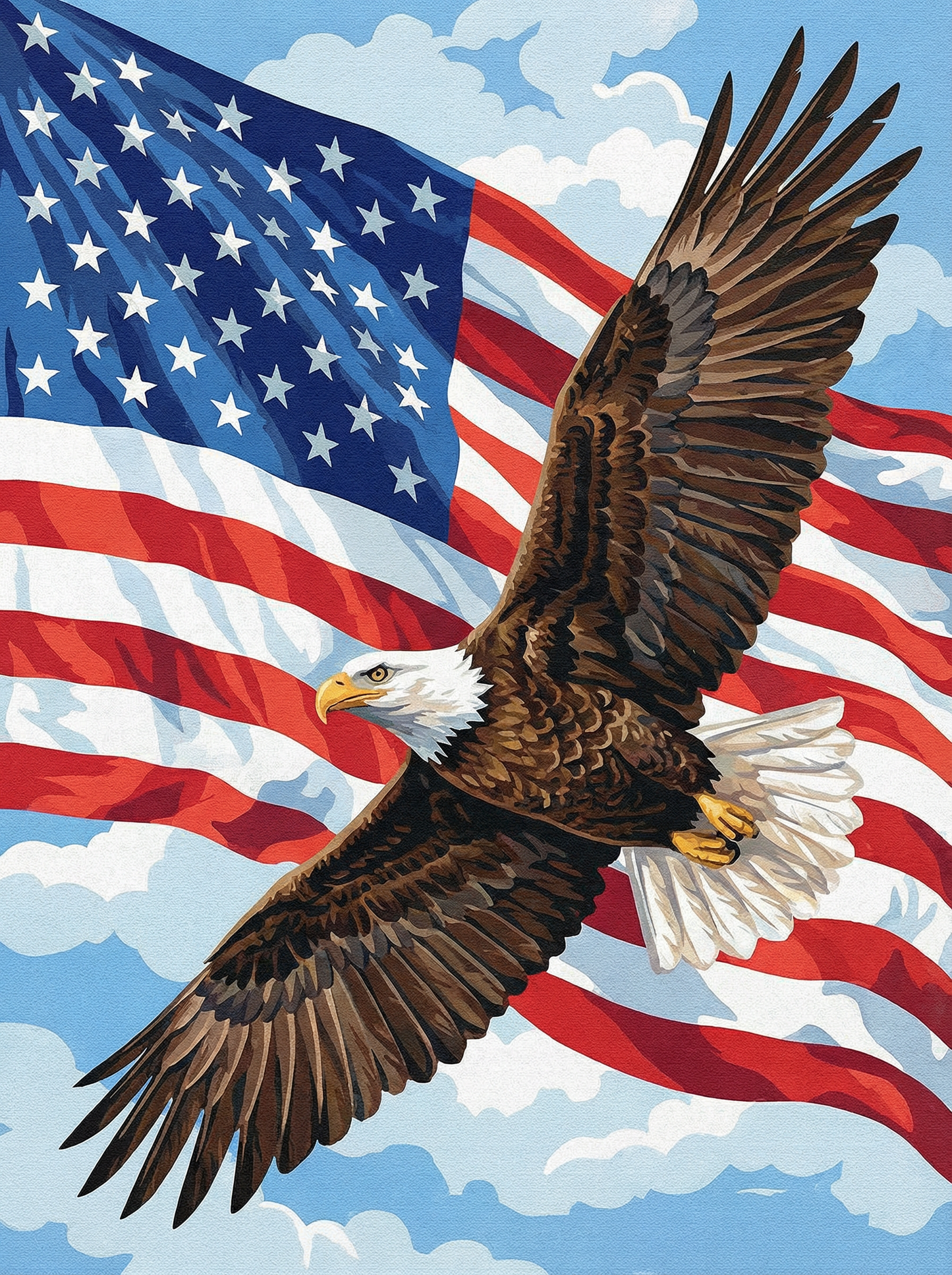 Soaring Freedom Eagle (Diamond Painting) Diamond Painting kit