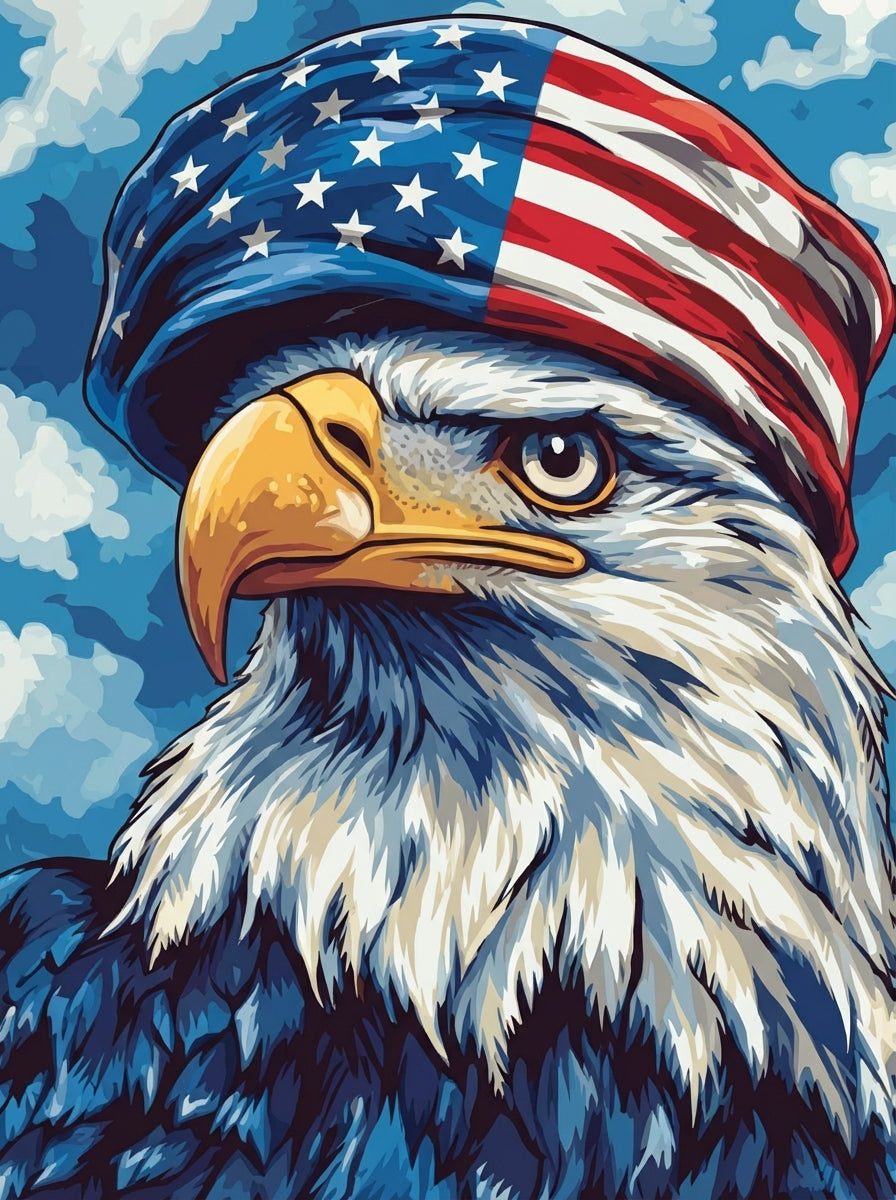 Stars and Stripes Eagle (Diamond Painting) Diamond Painting kit