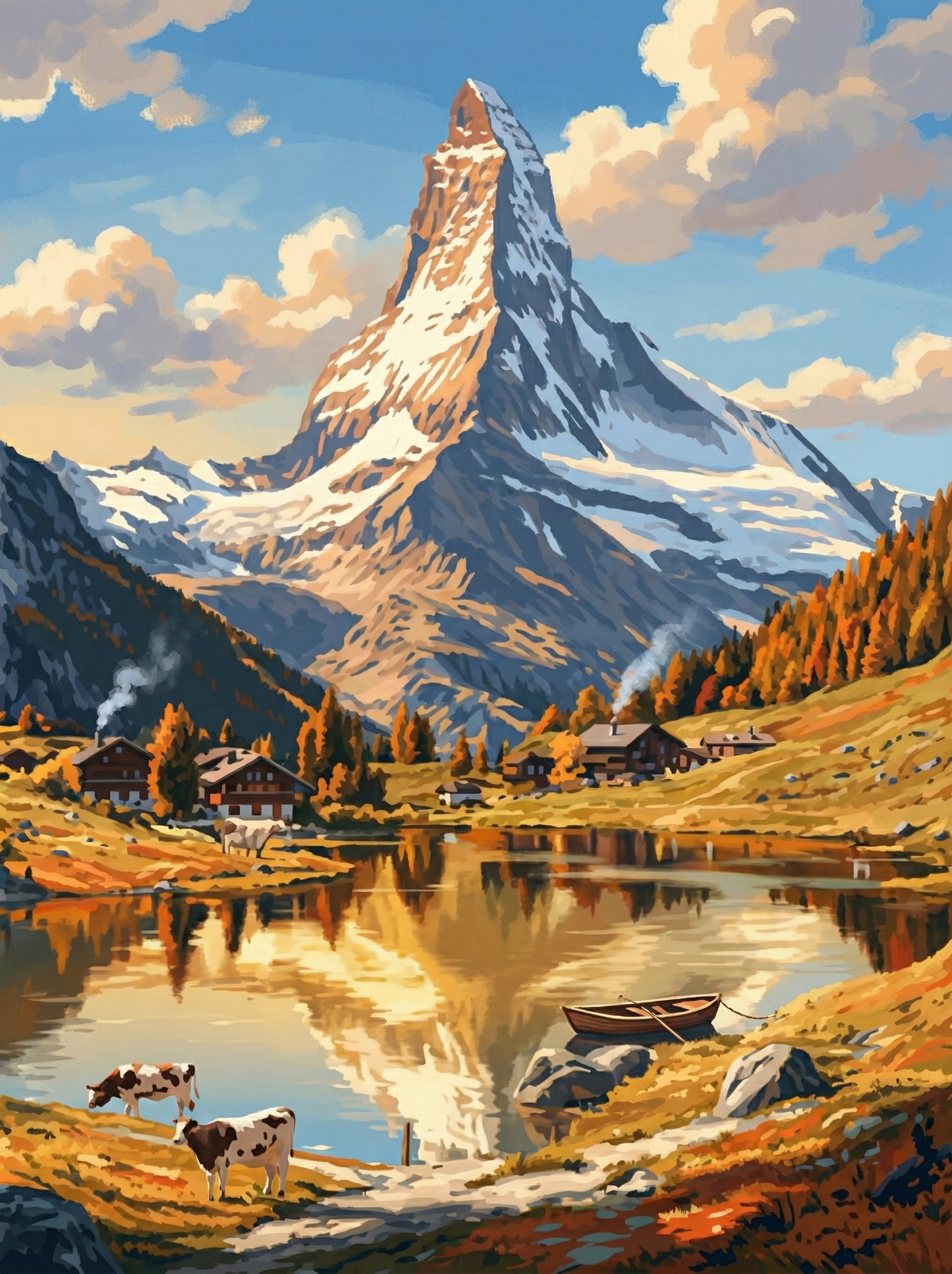 Alpine Mirror Valley (Diamond Painting) Diamond Painting kit