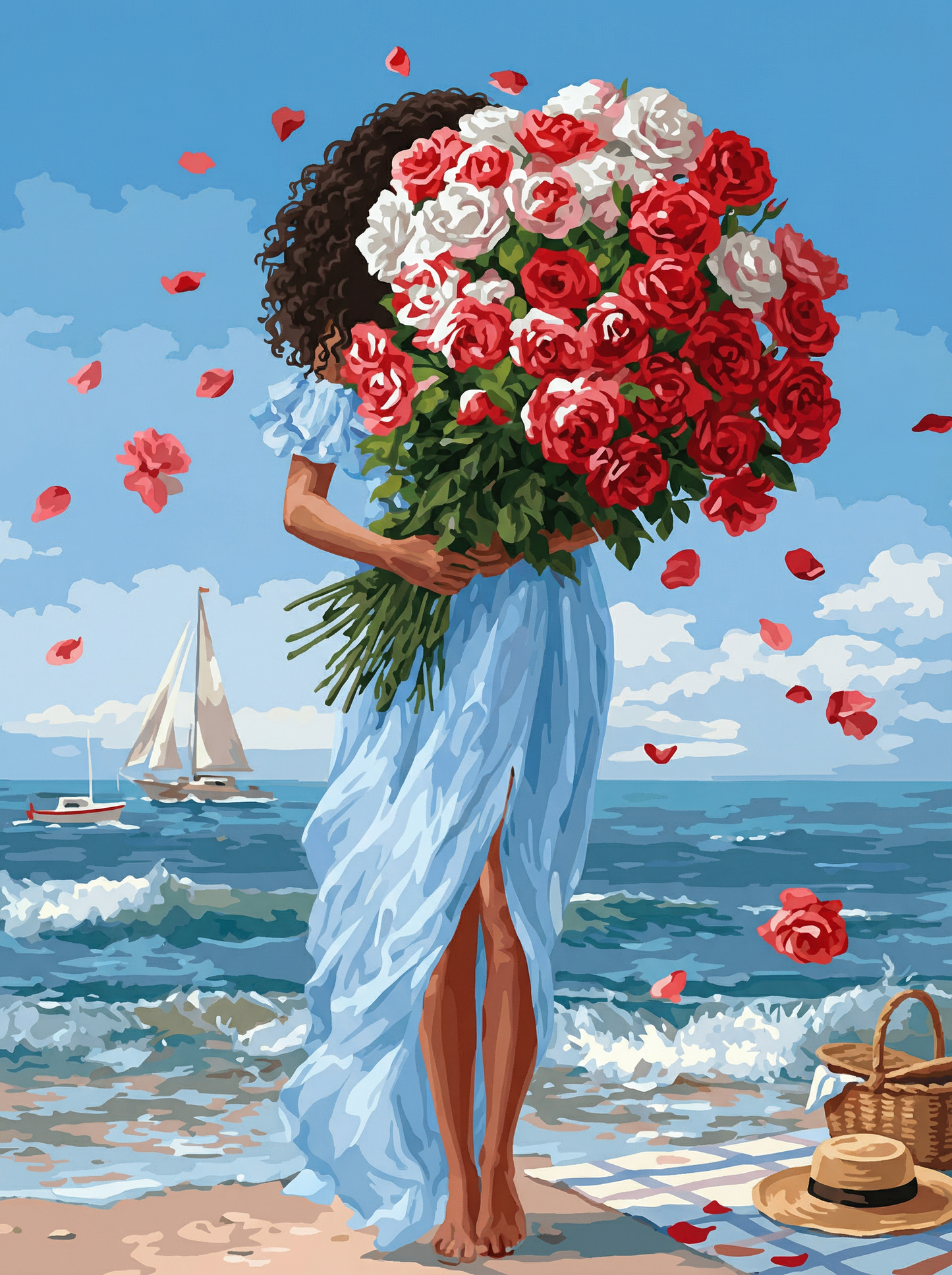 Seaside Rose Embrace (Diamond Painting) Diamond Painting kit