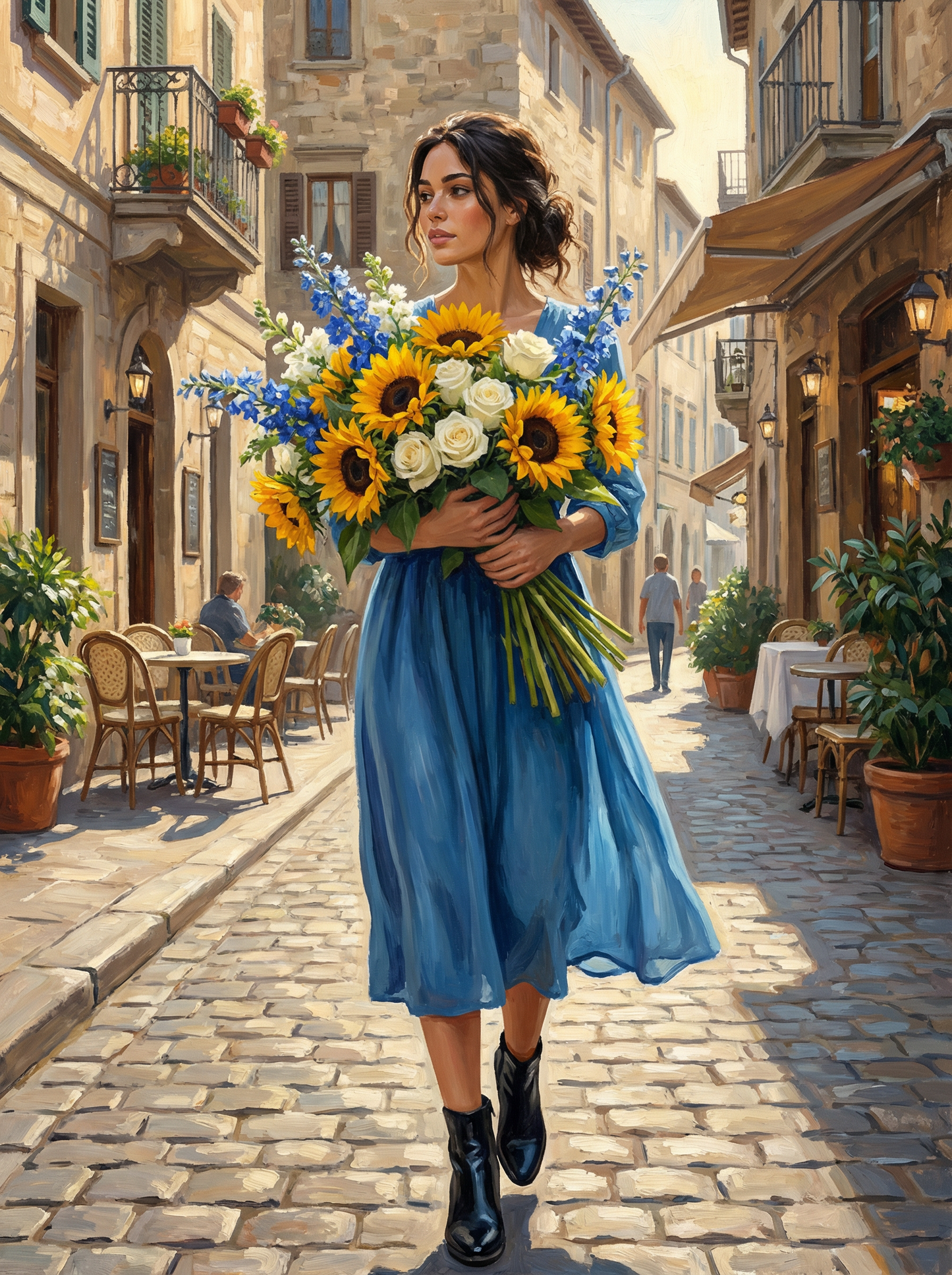 Sunflower Street Stroll (Diamond Painting) Diamond Painting kit