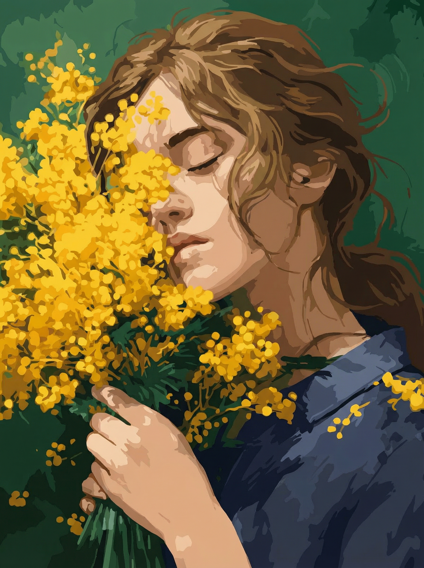 Golden Mimosa Dream (Diamond Painting) Diamond Painting kit