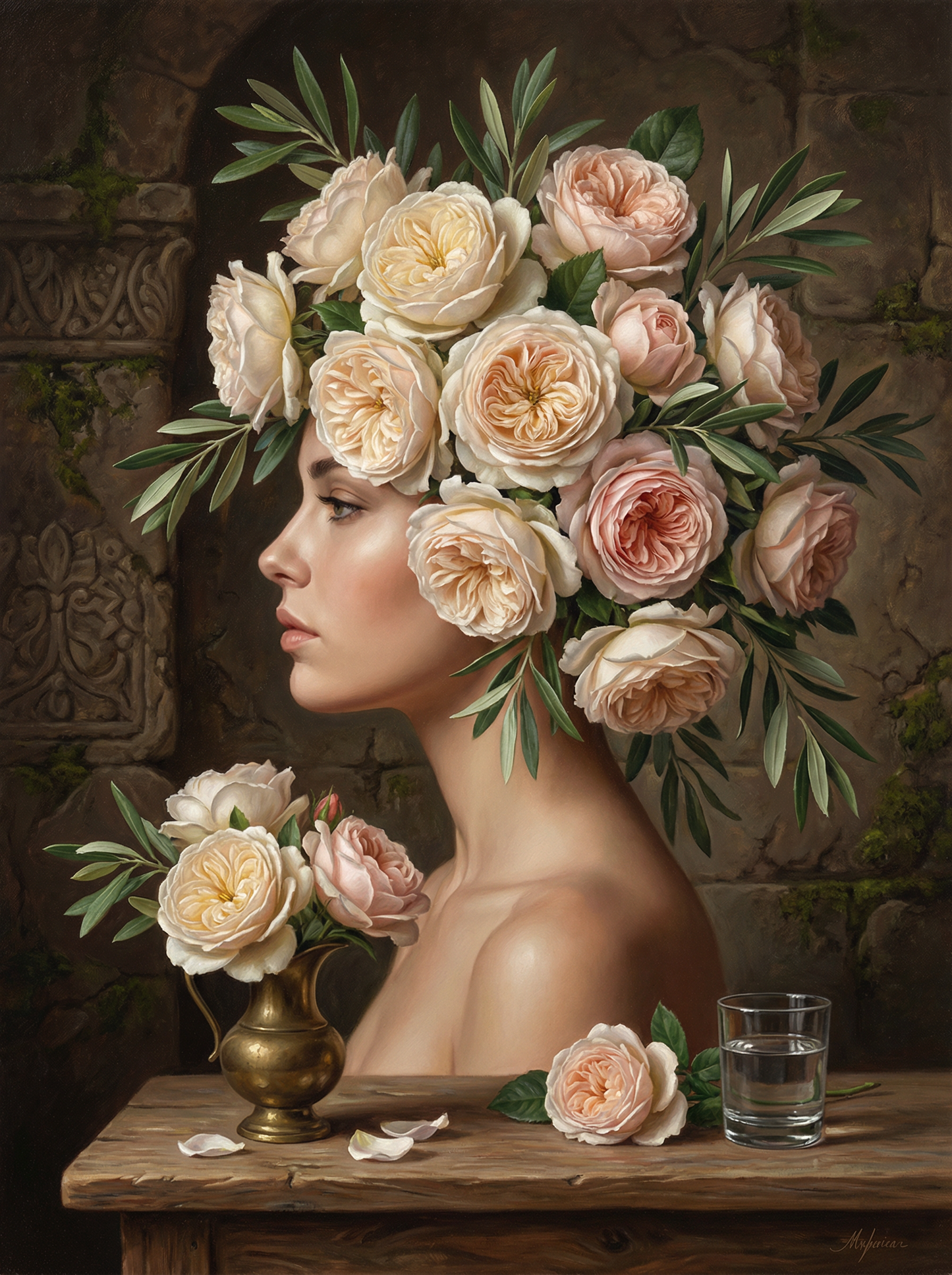 Blush Garden Muse (Diamond Painting) Diamond Painting kit