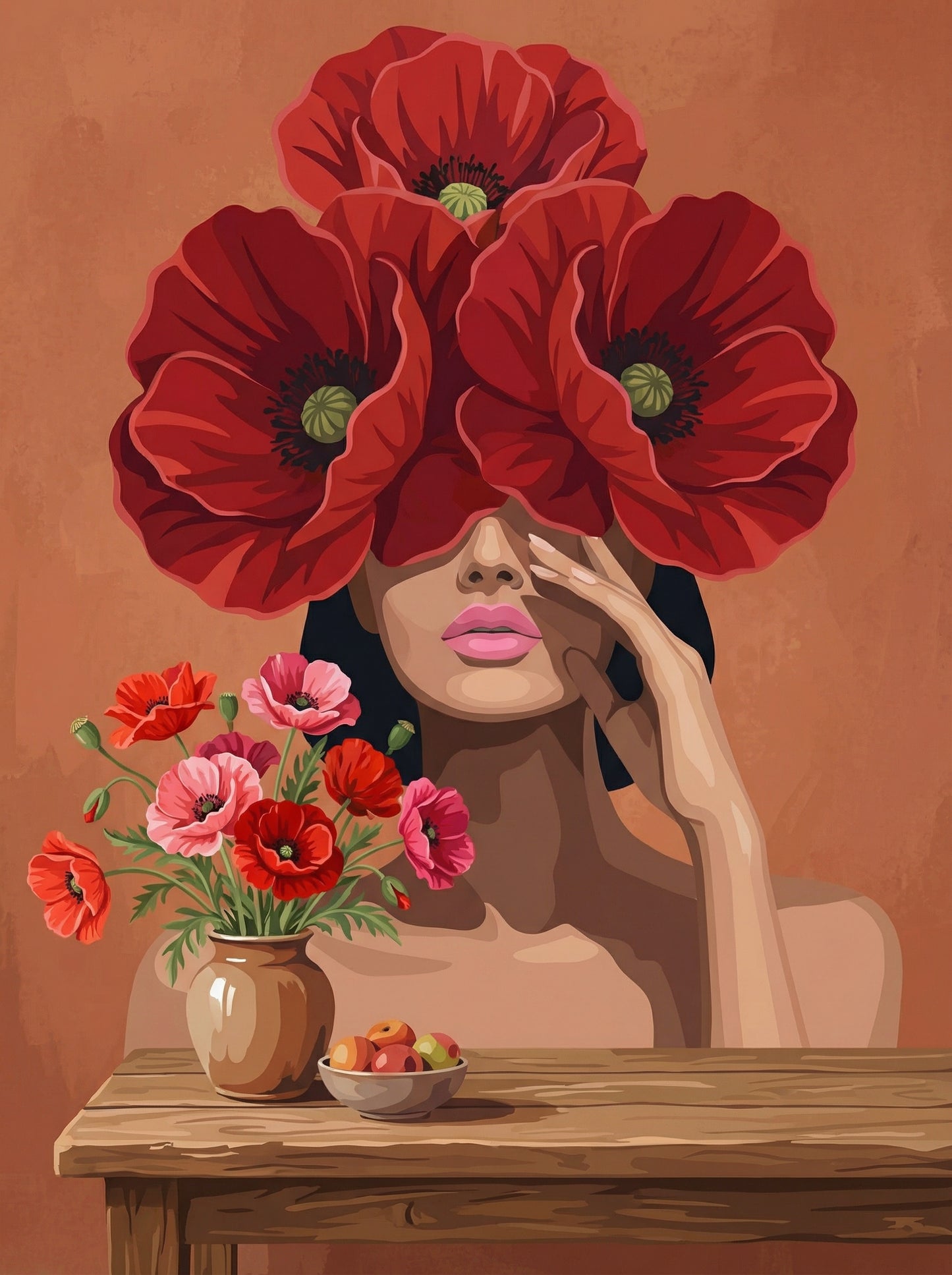 Scarlet Poppy Dream (Diamond Painting) Diamond Painting kit