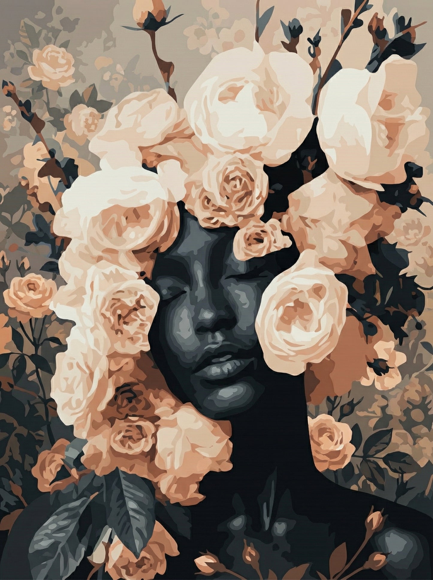 Blossomed Shadow Grace (Diamond Painting) Diamond Painting kit