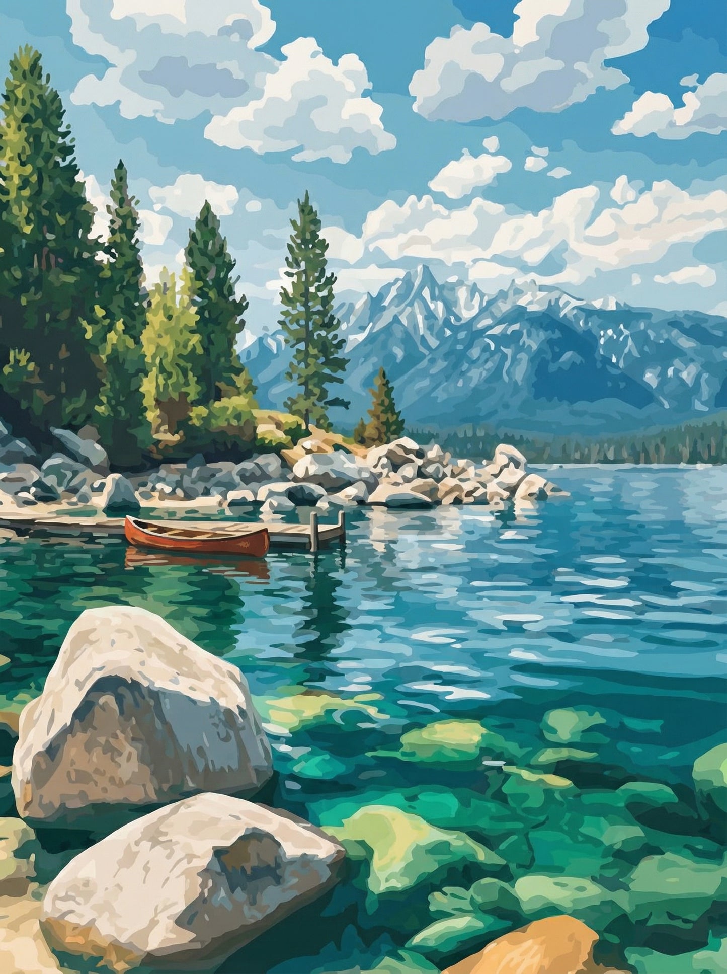 Crystal Lake Stillness (Diamond Painting) Diamond Painting kit