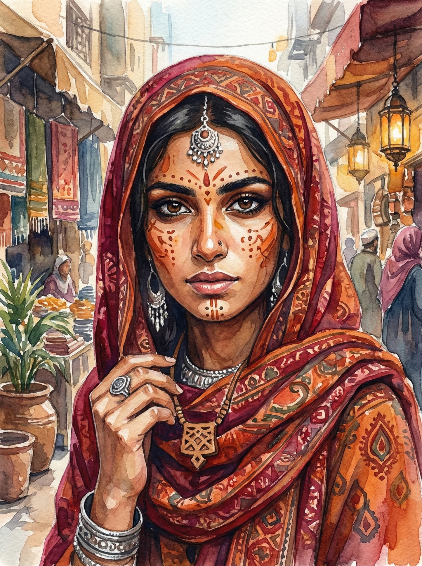 Desert Bazaar Muse (Diamond Painting) Diamond Painting kit