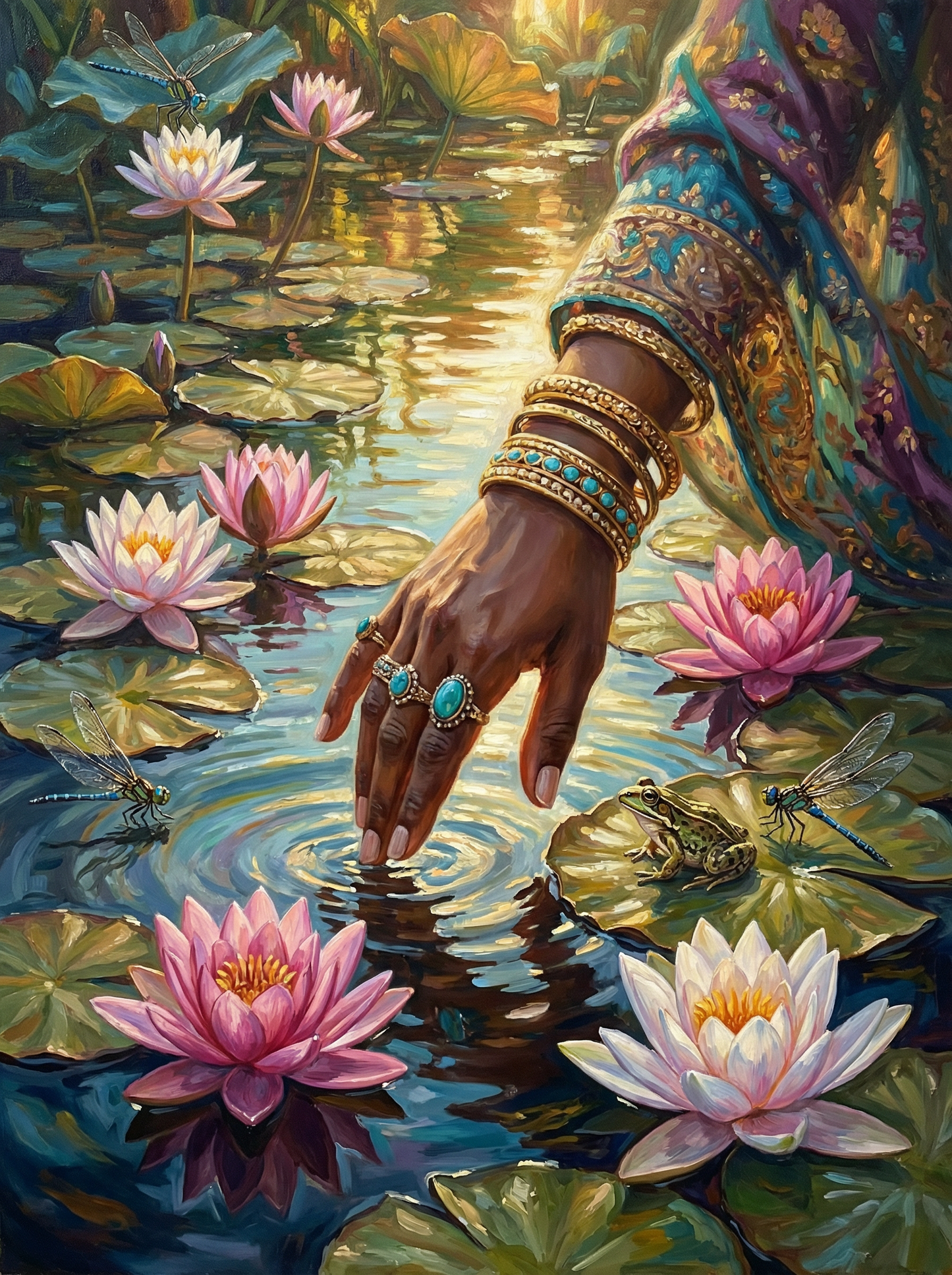 Lotus Touch Reverie (Diamond Painting) Diamond Painting kit