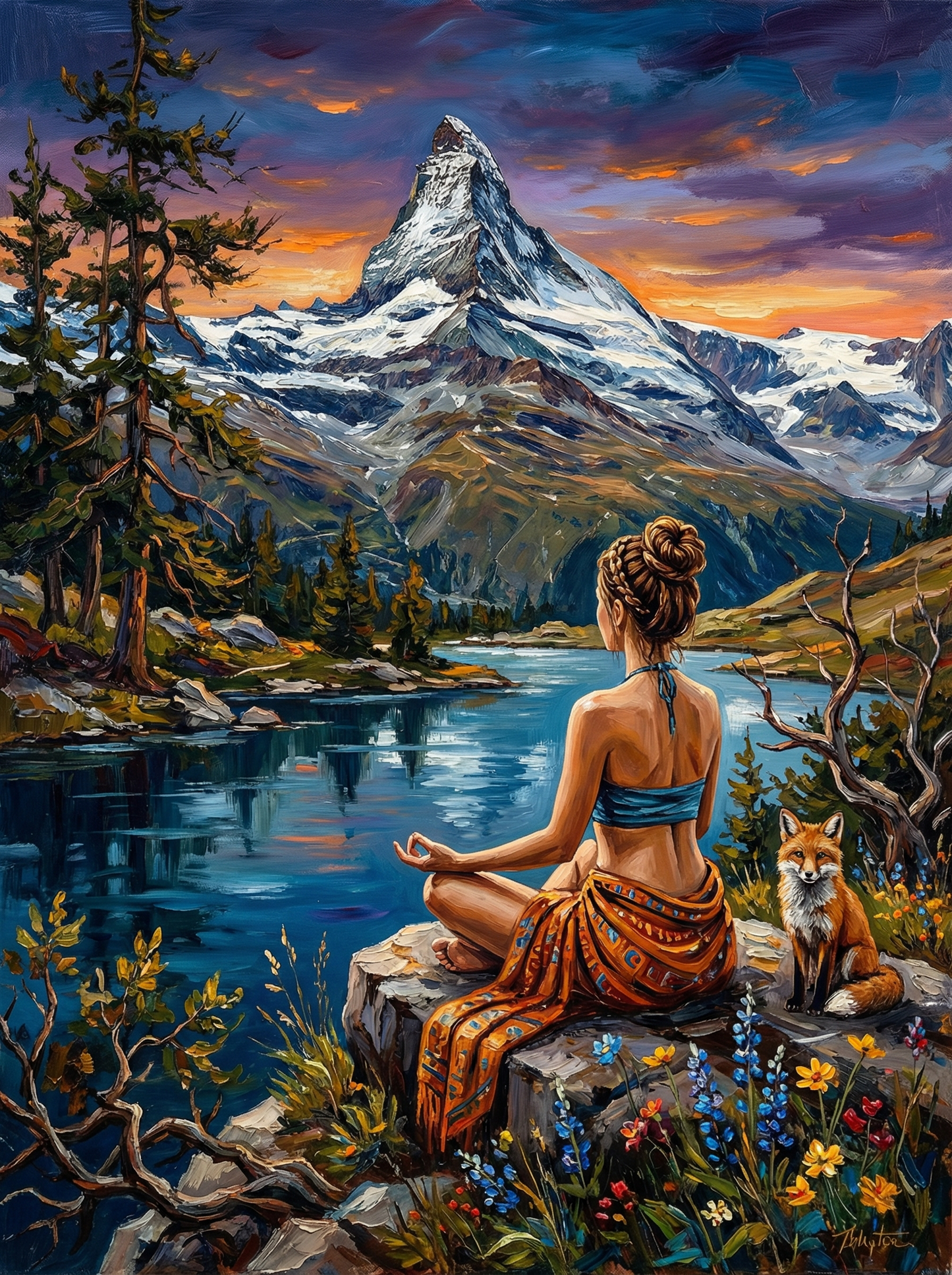 Foxlake Stillness (Diamond Painting) Diamond Painting kit
