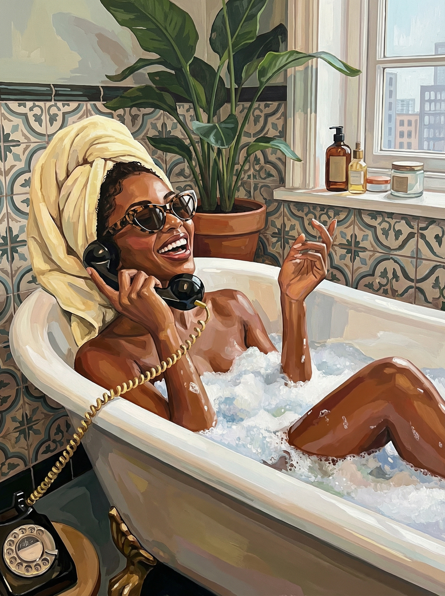 Bubble Bath Bliss (100 Color Diamond Painting) Diamond Painting kit