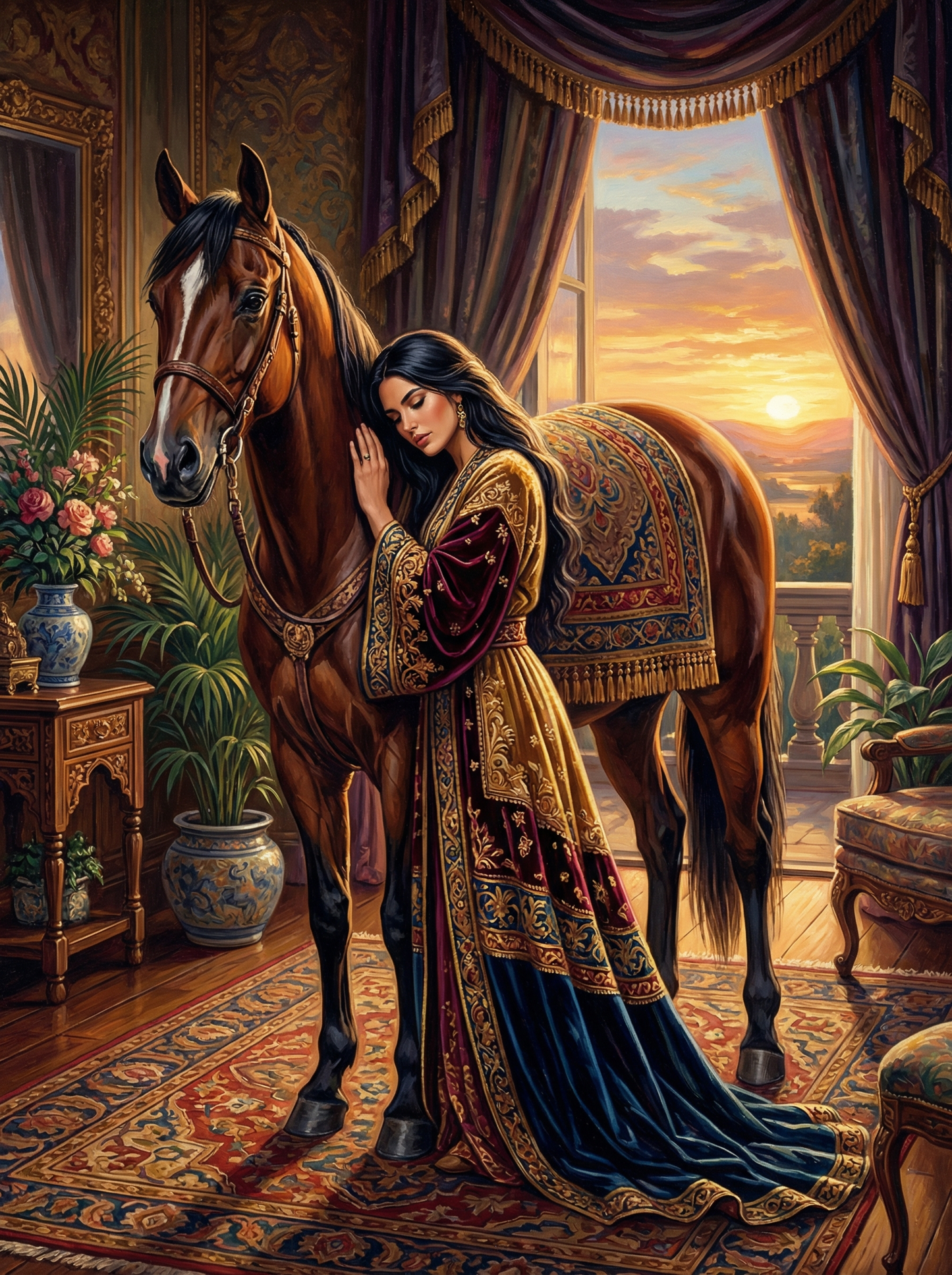 Golden Hour Bond (100 Color Diamond Painting)