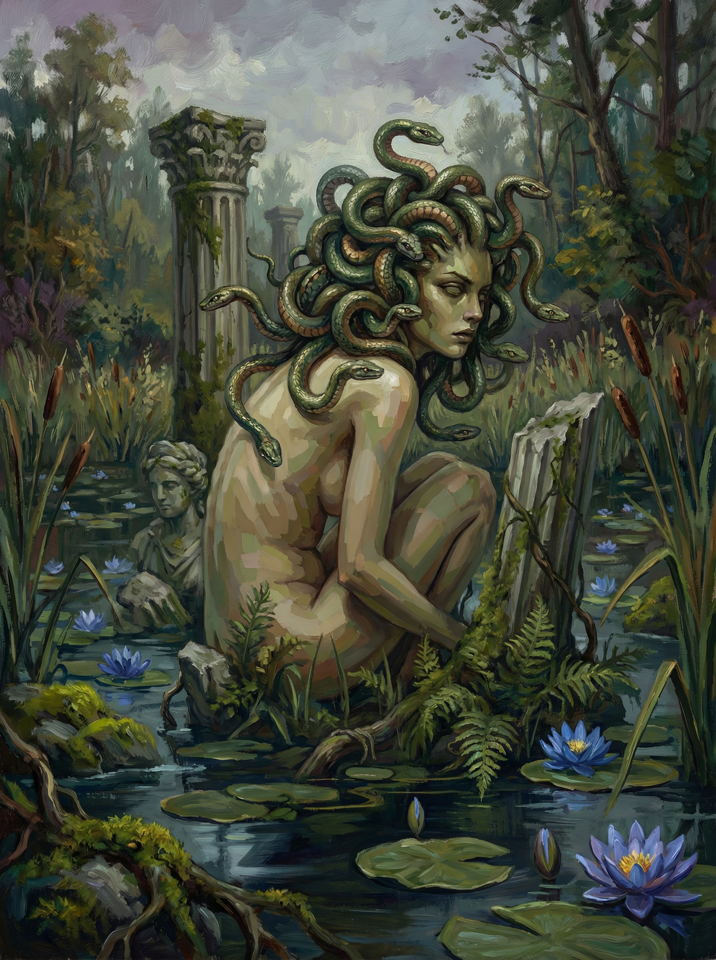 Swamp Medusa Awakening (Diamond Painting)