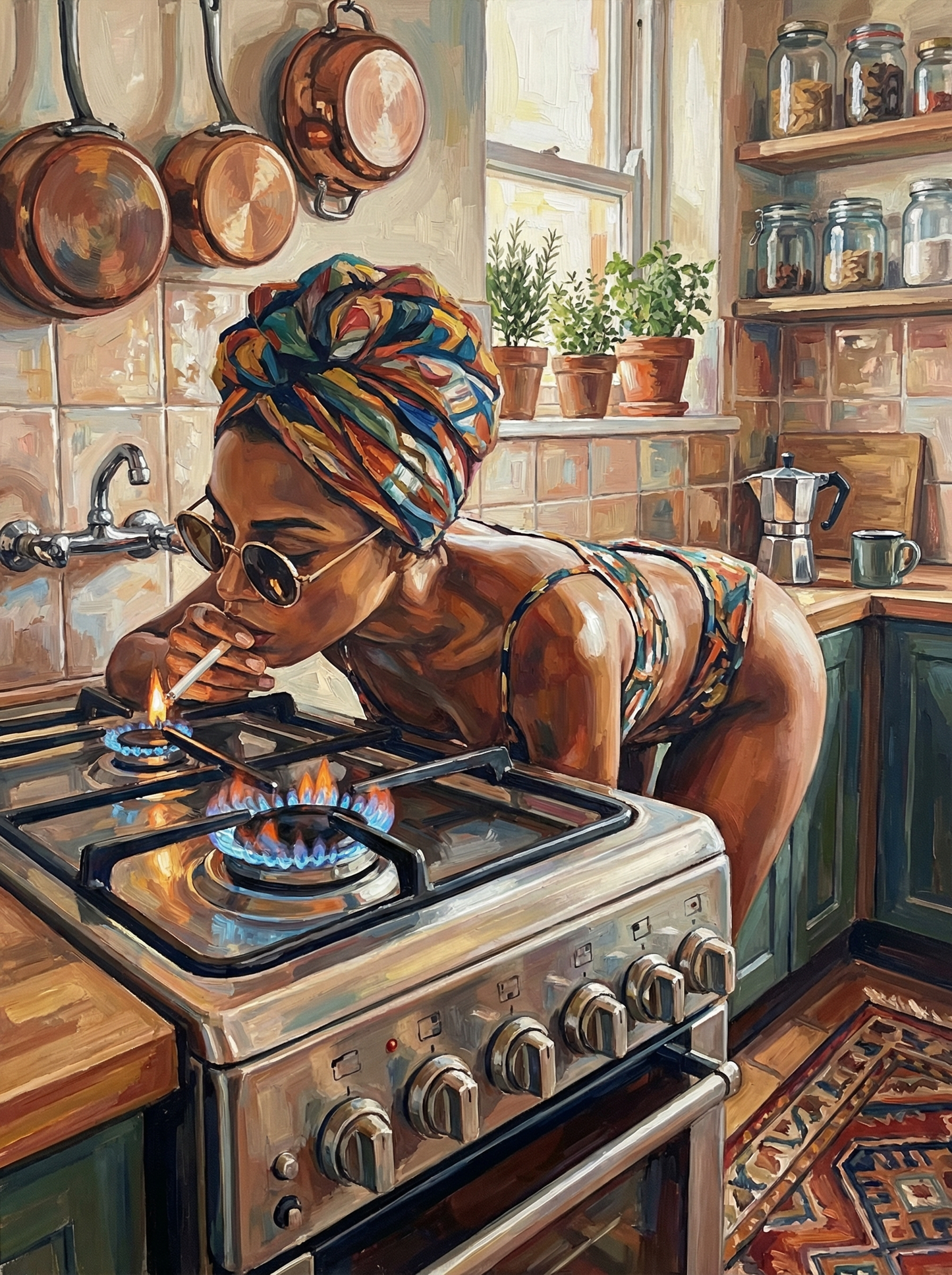 Kitchen Flame Rebel (Diamond Painting)