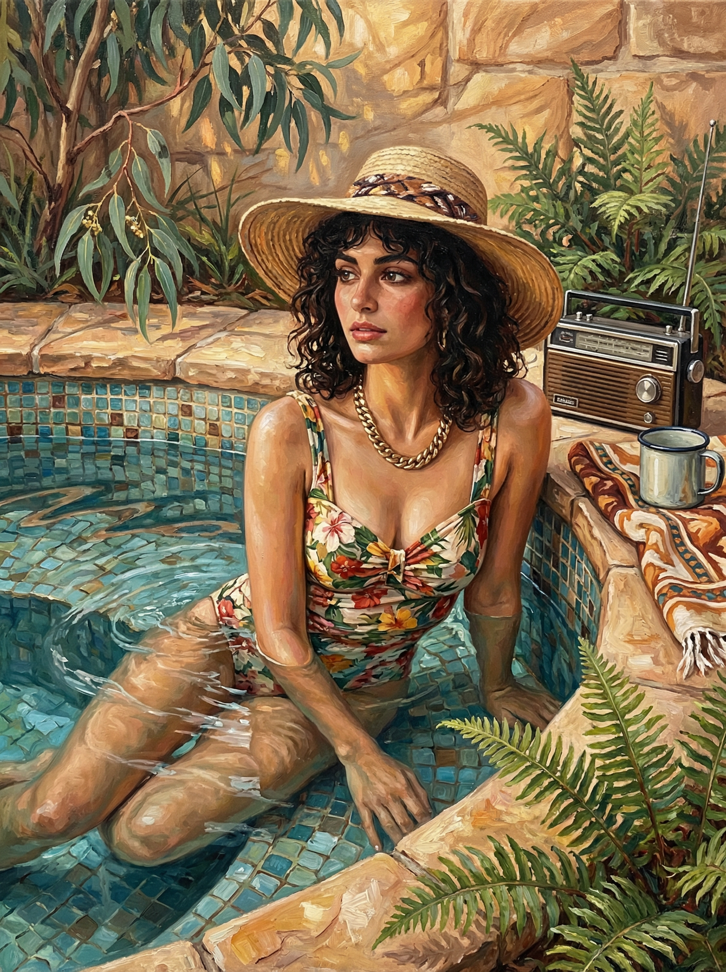 Summer Poolside (100 Color Diamond Painting) Diamond Painting kit