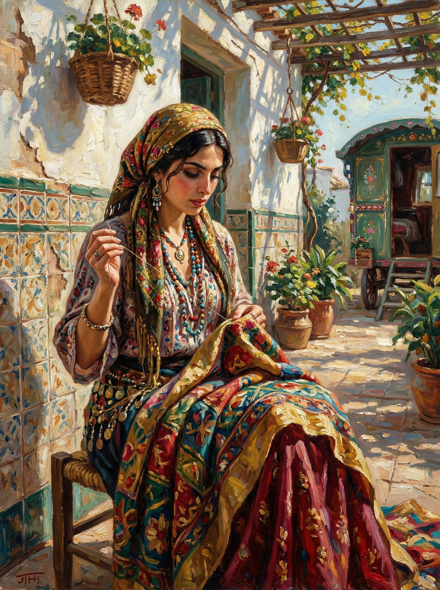 The Embroiderer (100 Color Diamond Painting) Diamond Painting kit