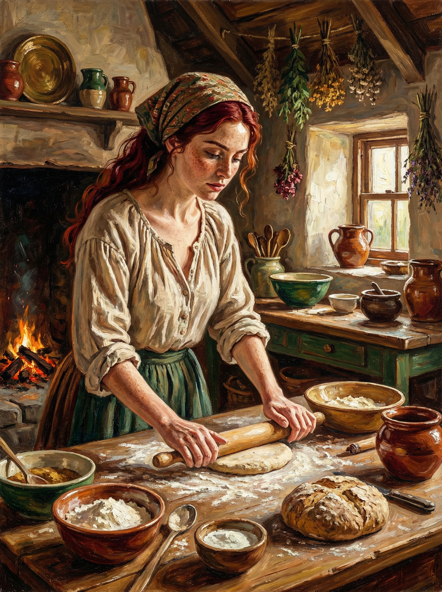 Rustic Hearth Baker (Diamond Painting) Diamond Painting kit