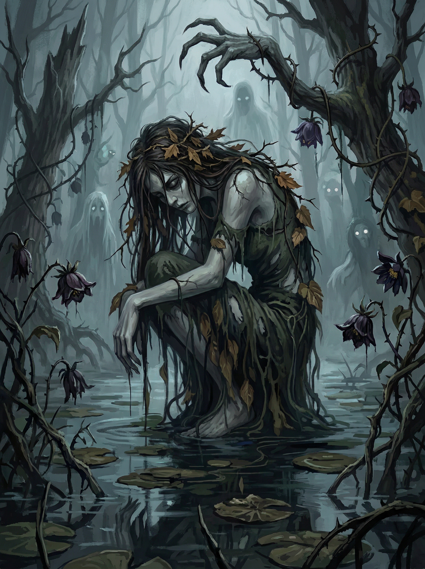 Haunted Swamp Spirit (100 Color Diamond Painting) Diamond Painting kit