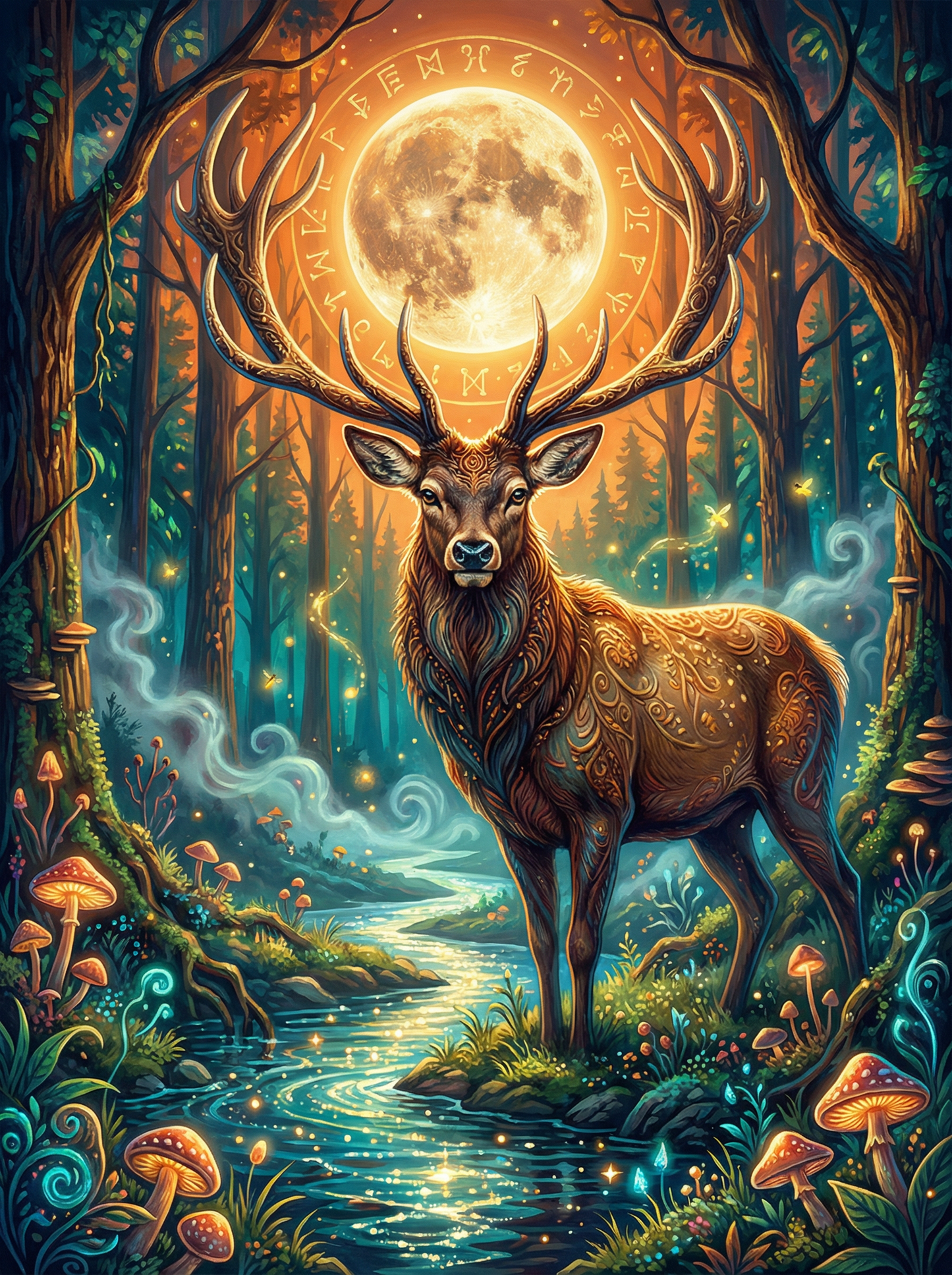 Runic Moon Guardian (Diamond Painting) Diamond Painting kit