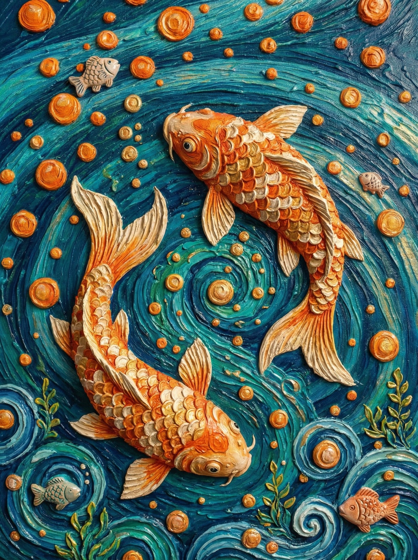 Golden Koi Constellation (Diamond Painting) Diamond Painting kit
