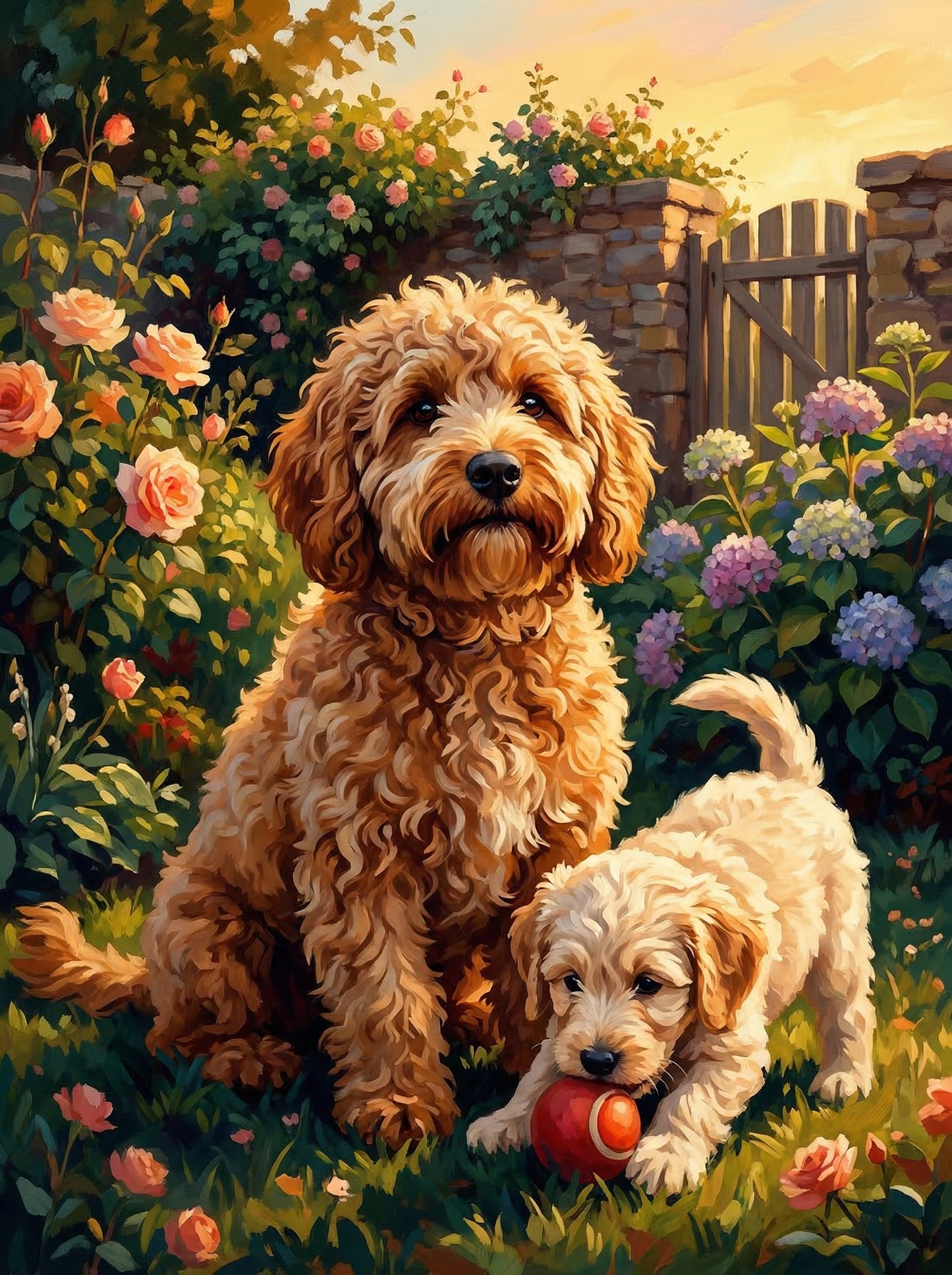 Golden Garden Duo (Diamond Painting) Diamond Painting kit