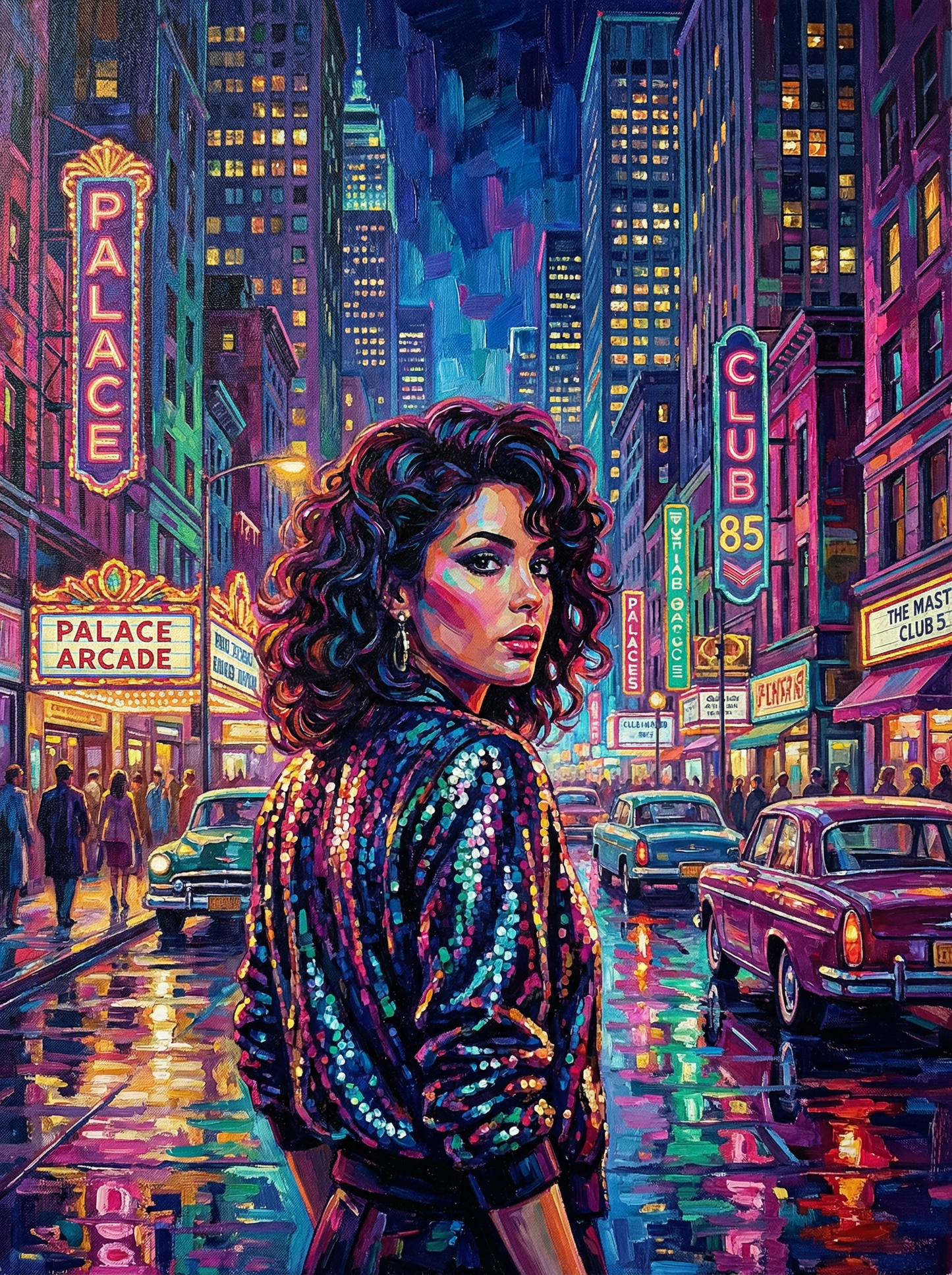 Neon City Night Muse (Diamond Painting) Diamond Painting kit