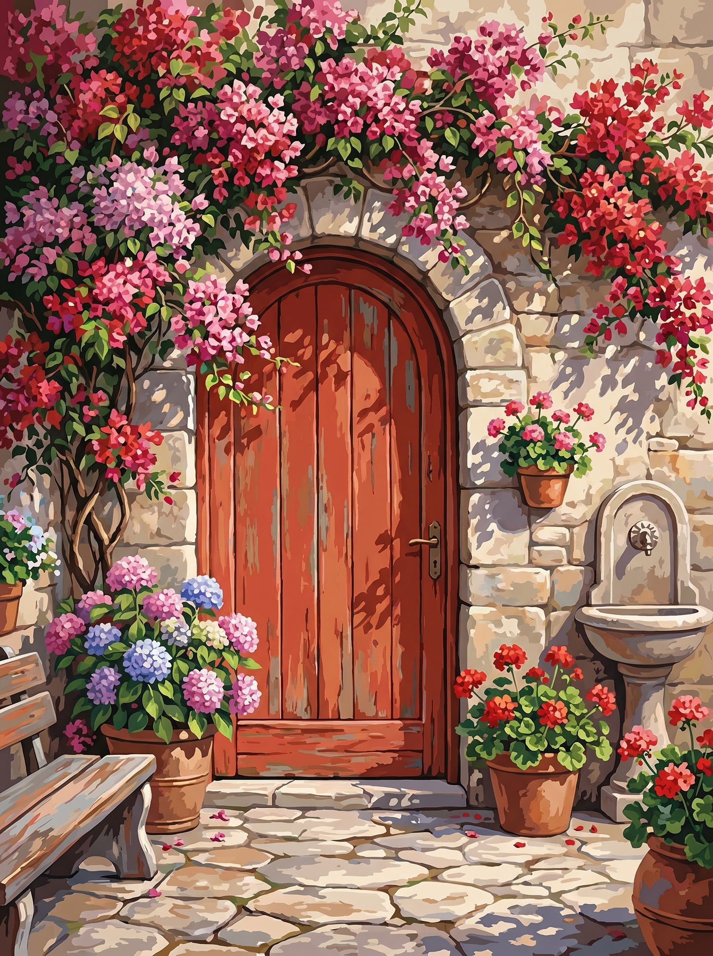 Blossom Courtyard Doorway
