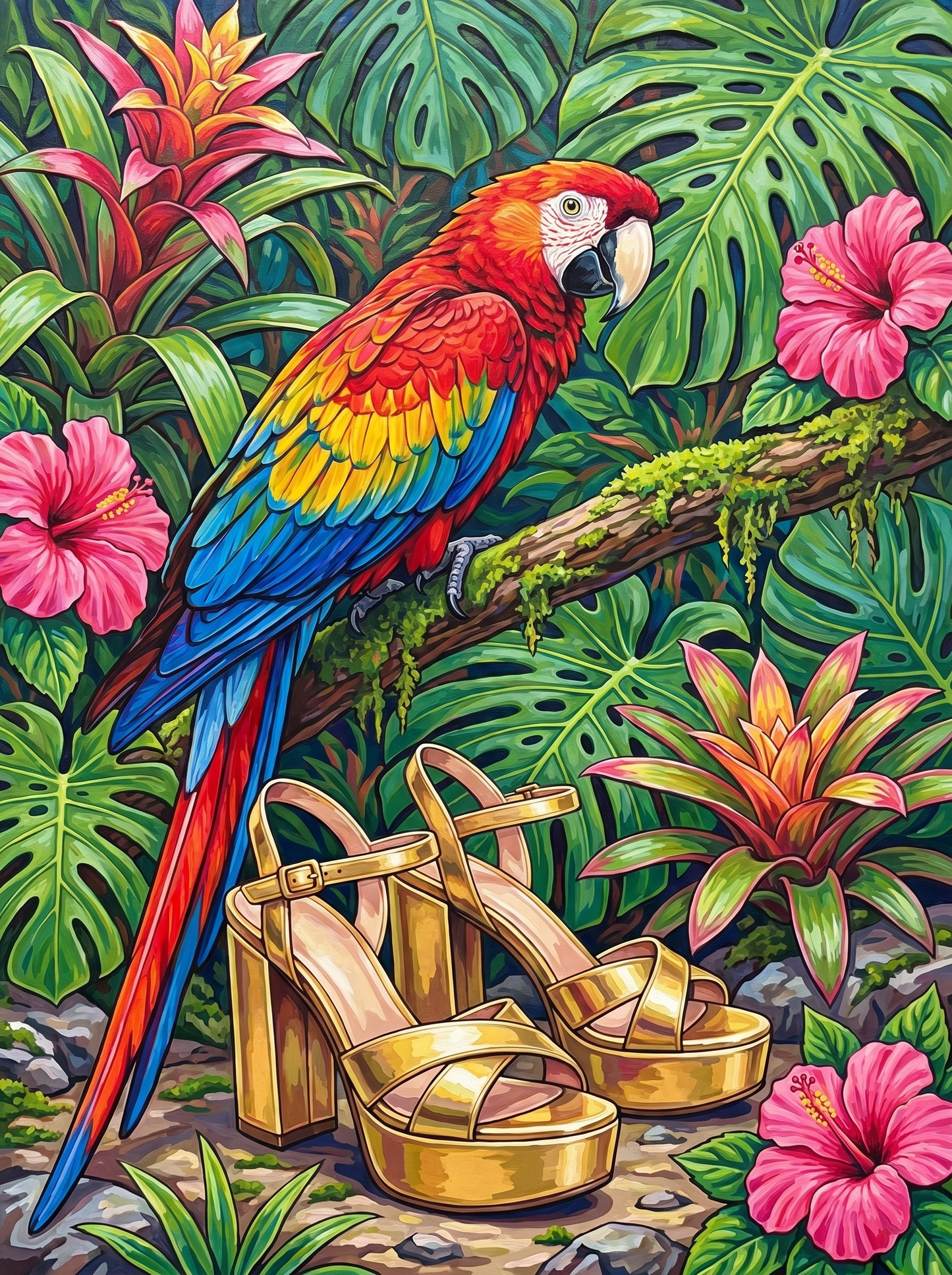 Tropical Parrot Golden Heels