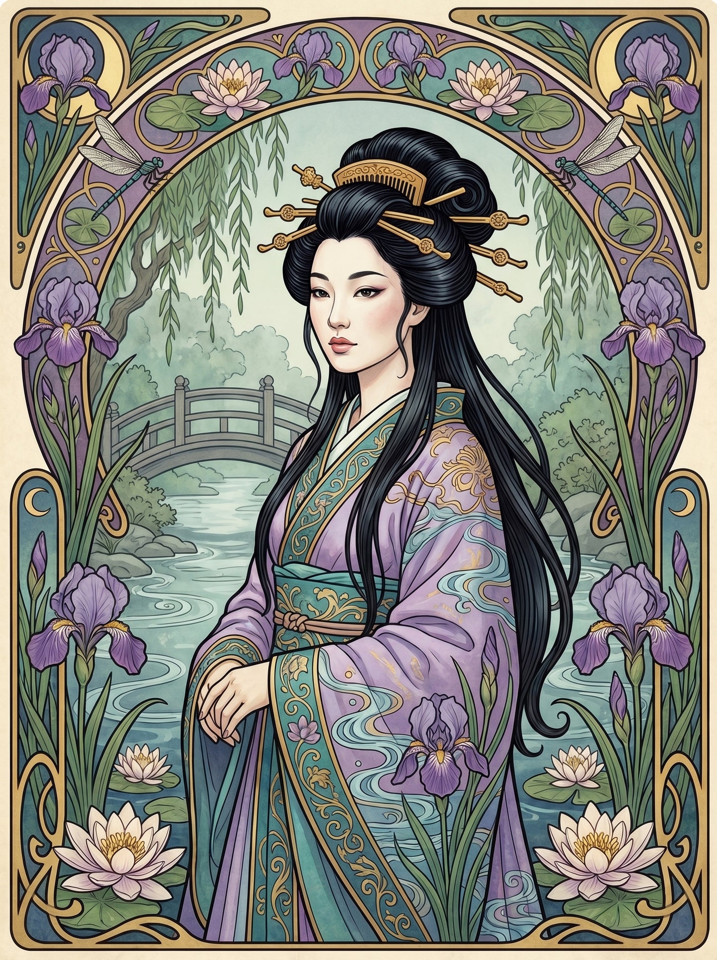 Iris Lotus Bridge Lady (80 Colors)
