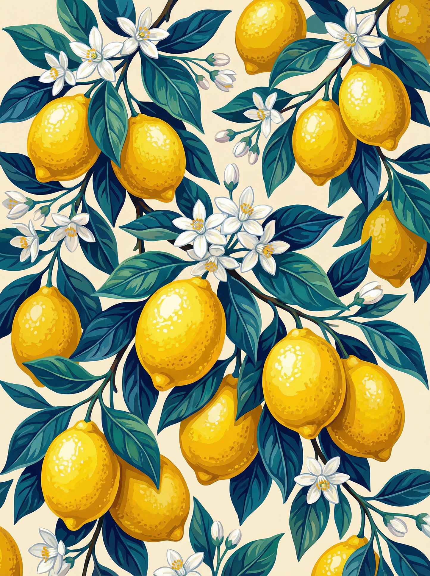 Lemon Tree Blossoms (Diamond Painting) Diamond Painting kit