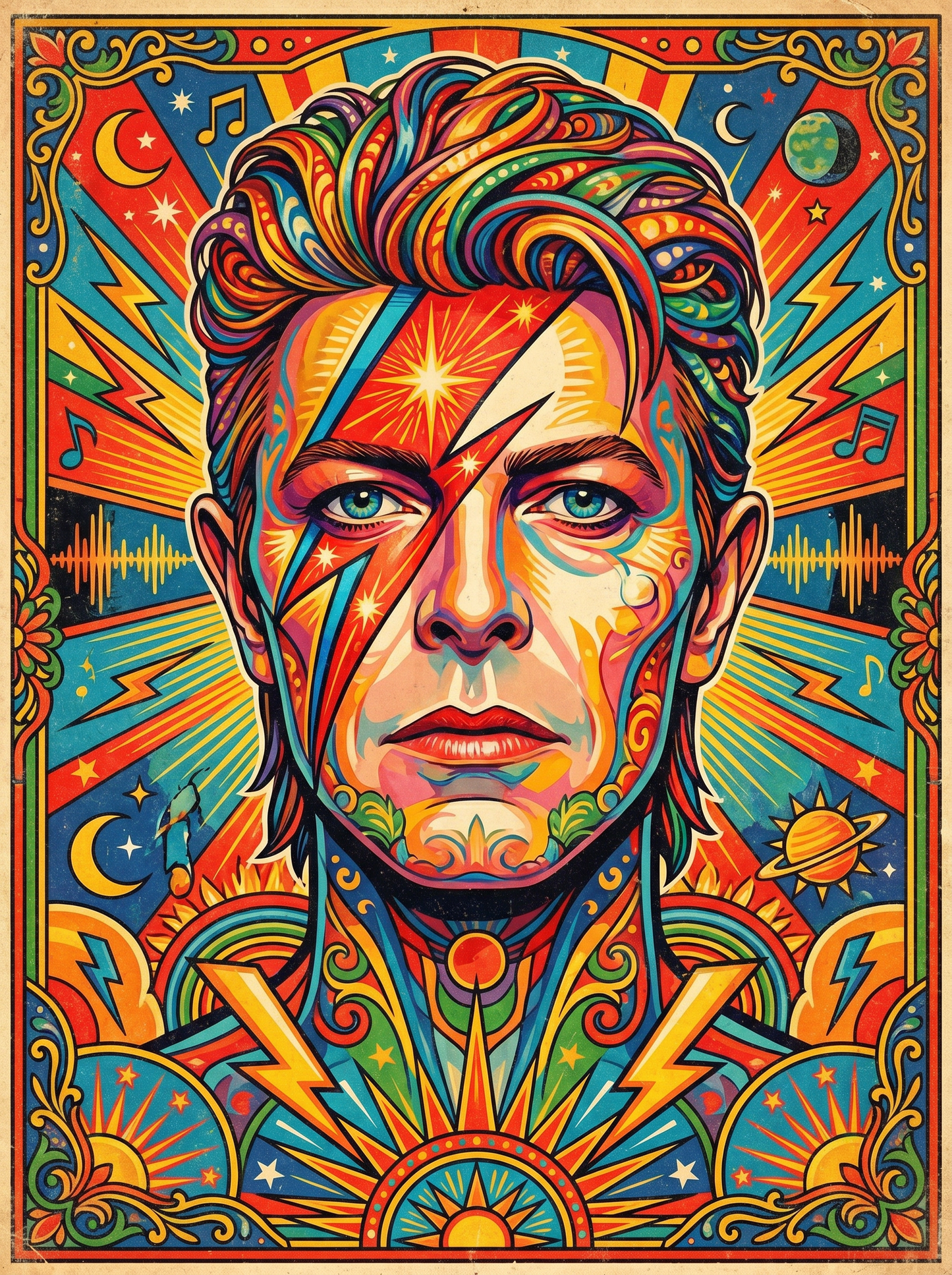Lightning Bolt Man (150 Color Diamond Painting)