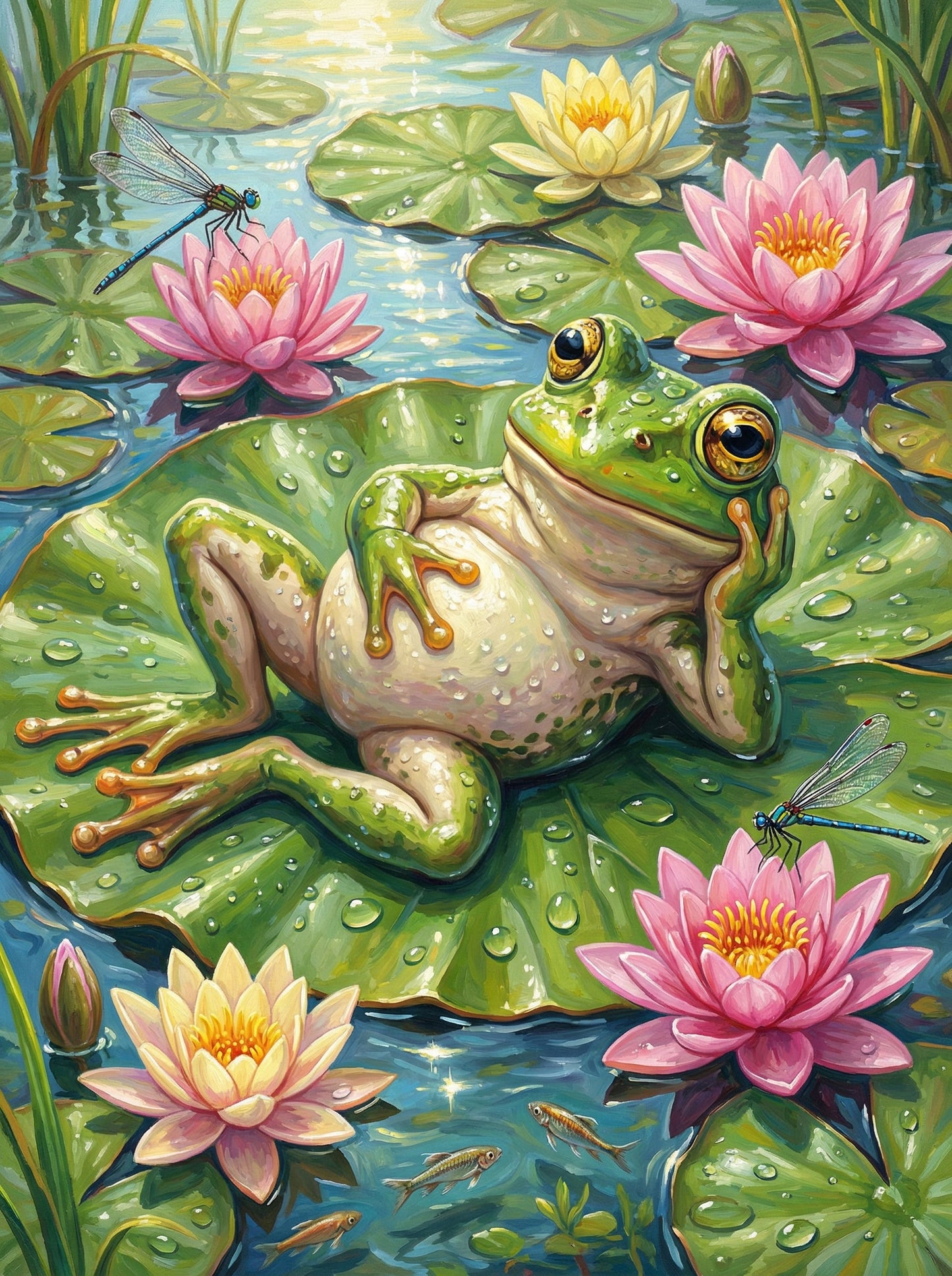 Frog - Looking For Me? (100 Color Diamond Painting) Diamond Painting kit
