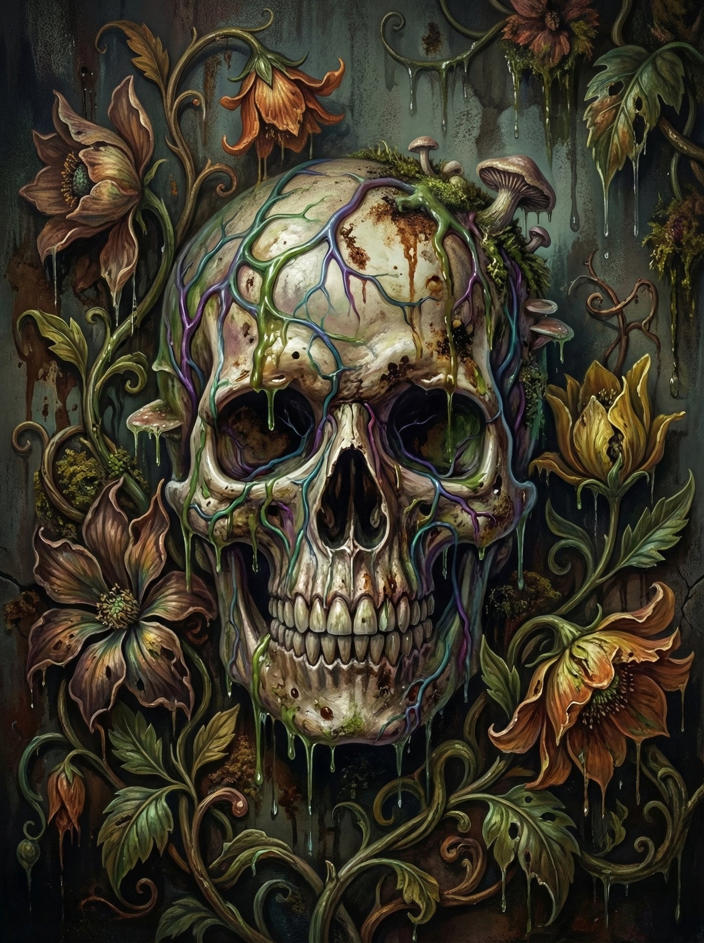 Mushroom Skull Forest (Diamond Painting) Diamond Painting kit