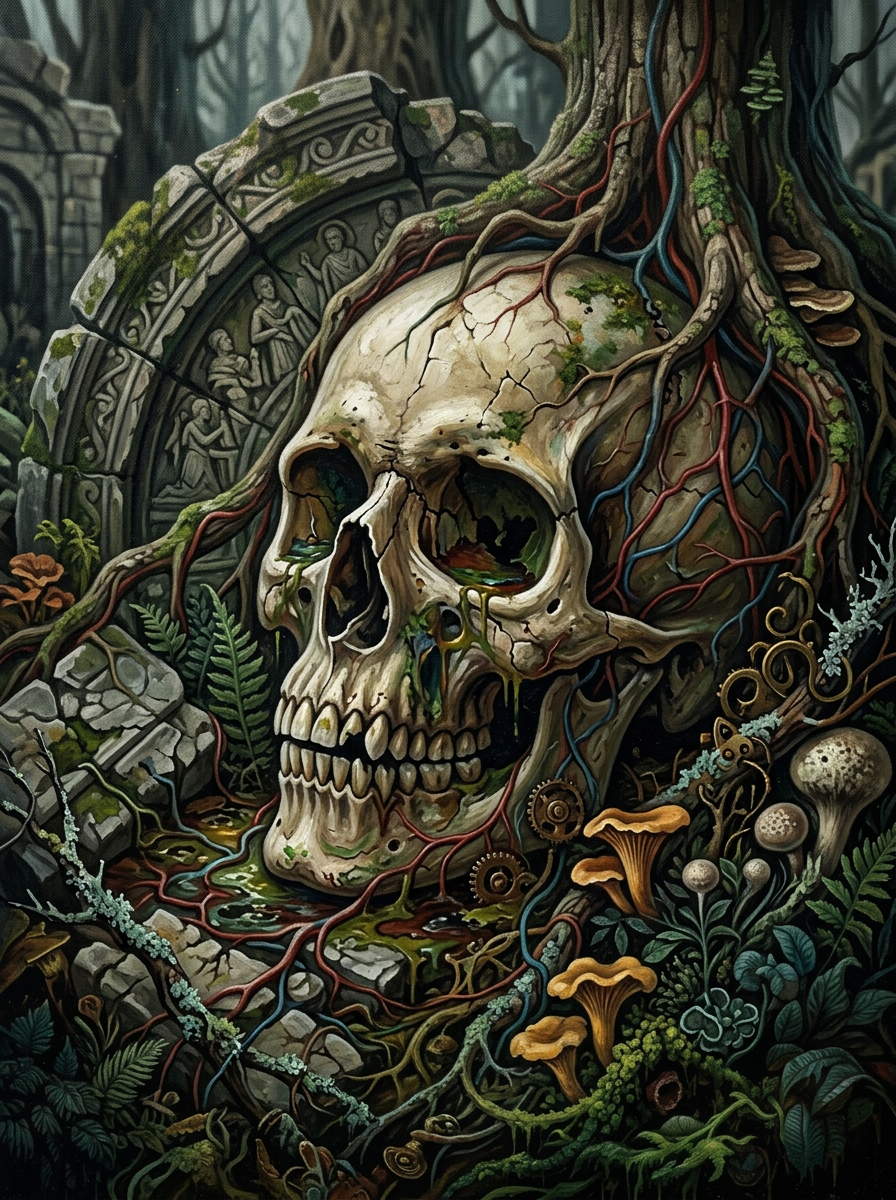Mystic Forest Skull (Diamond Painting) Diamond Painting kit