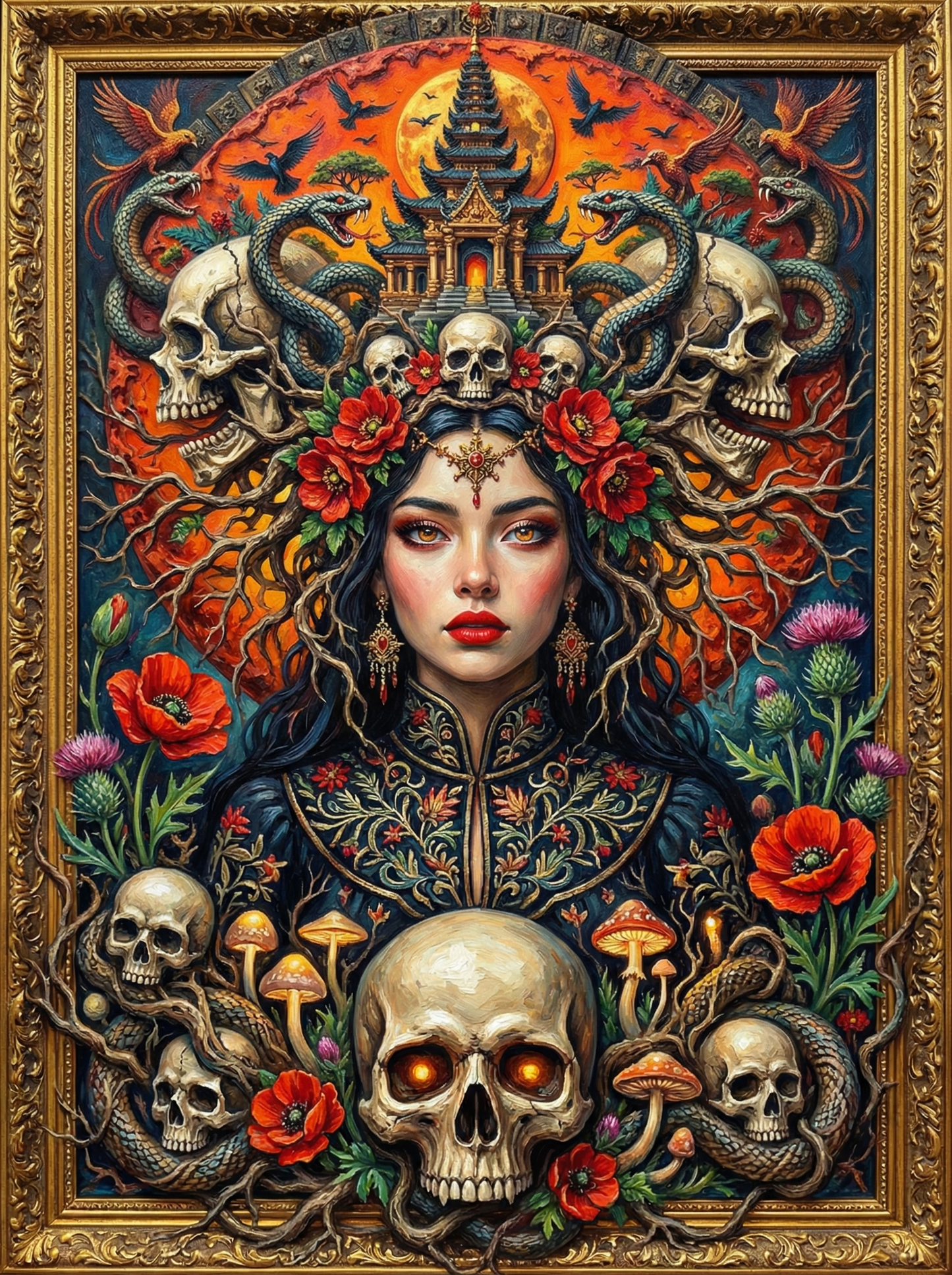 Mystical Skull Crown (100 Color Diamond Painting) Diamond Painting kit