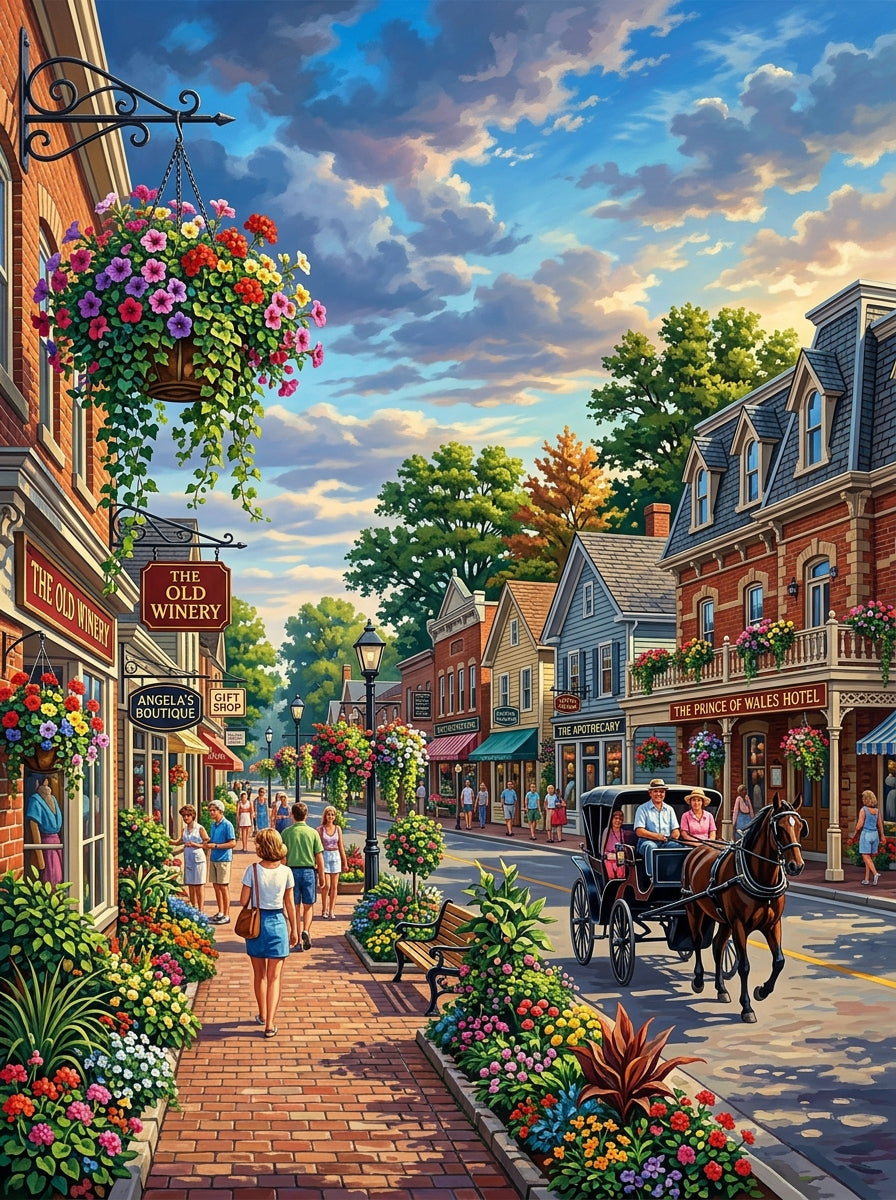 Niagara Village Summer (150 Color Diamond Painting)