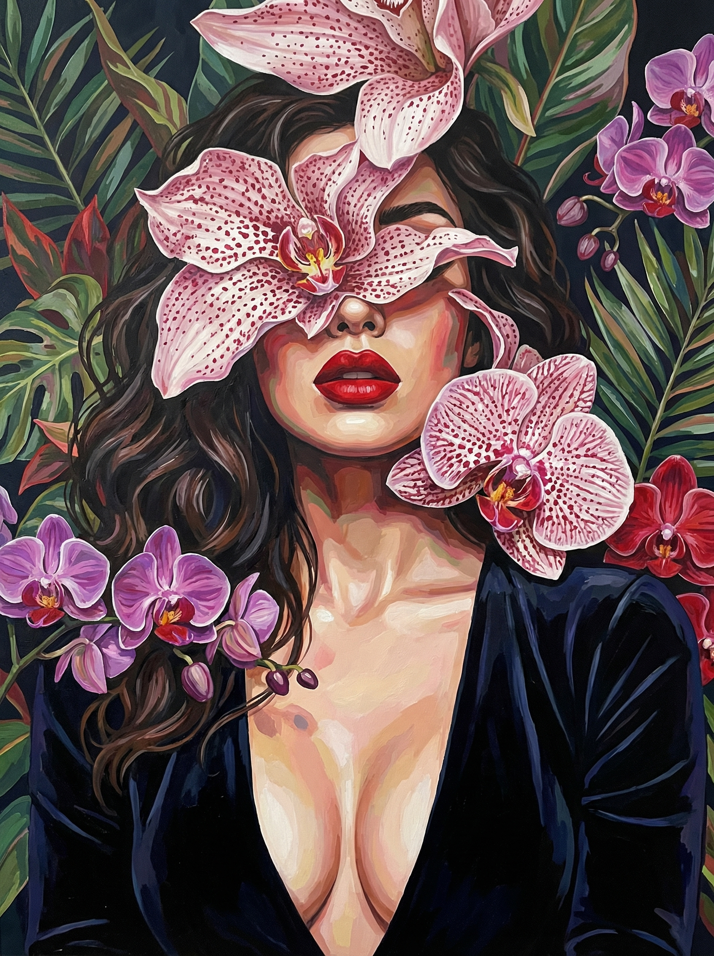 She Sees in Petals (100 Color Diamond Painting) Diamond Painting kit