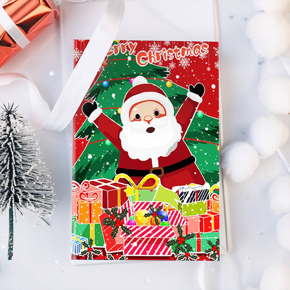 Scarlet Santa Close-Ups paint by numbers Christmas cards – image 13