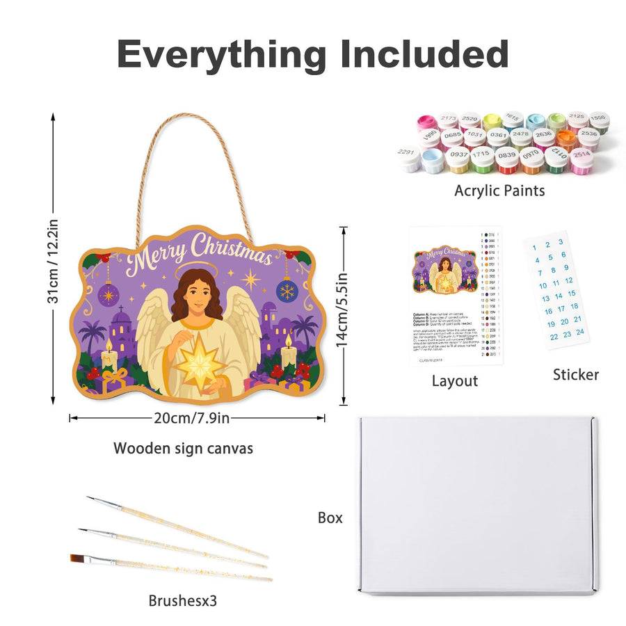 Hanging sign kit contents
