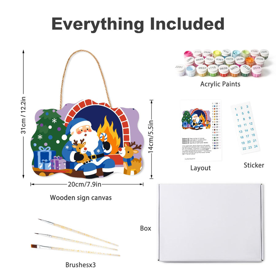 Hanging sign kit contents