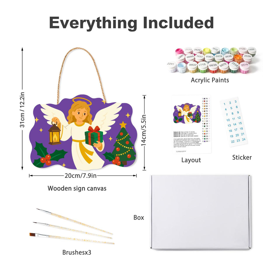 Hanging sign kit contents