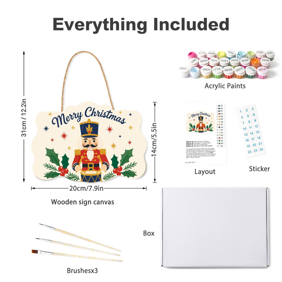 Hanging sign kit contents