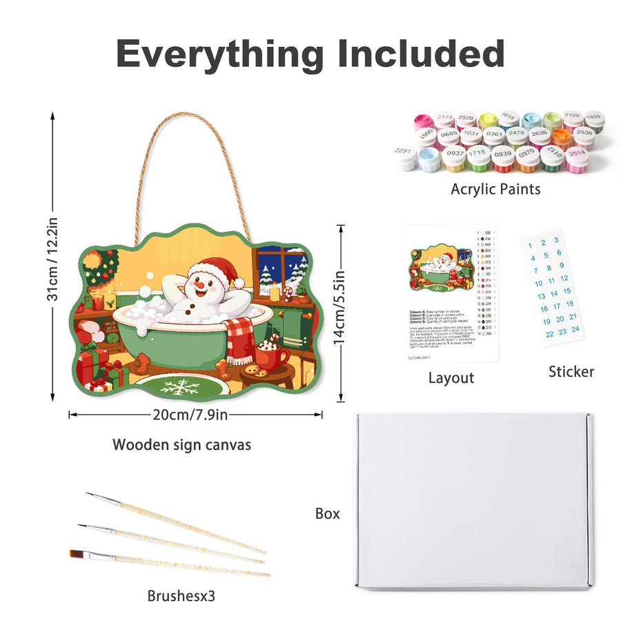 Hanging sign kit contents